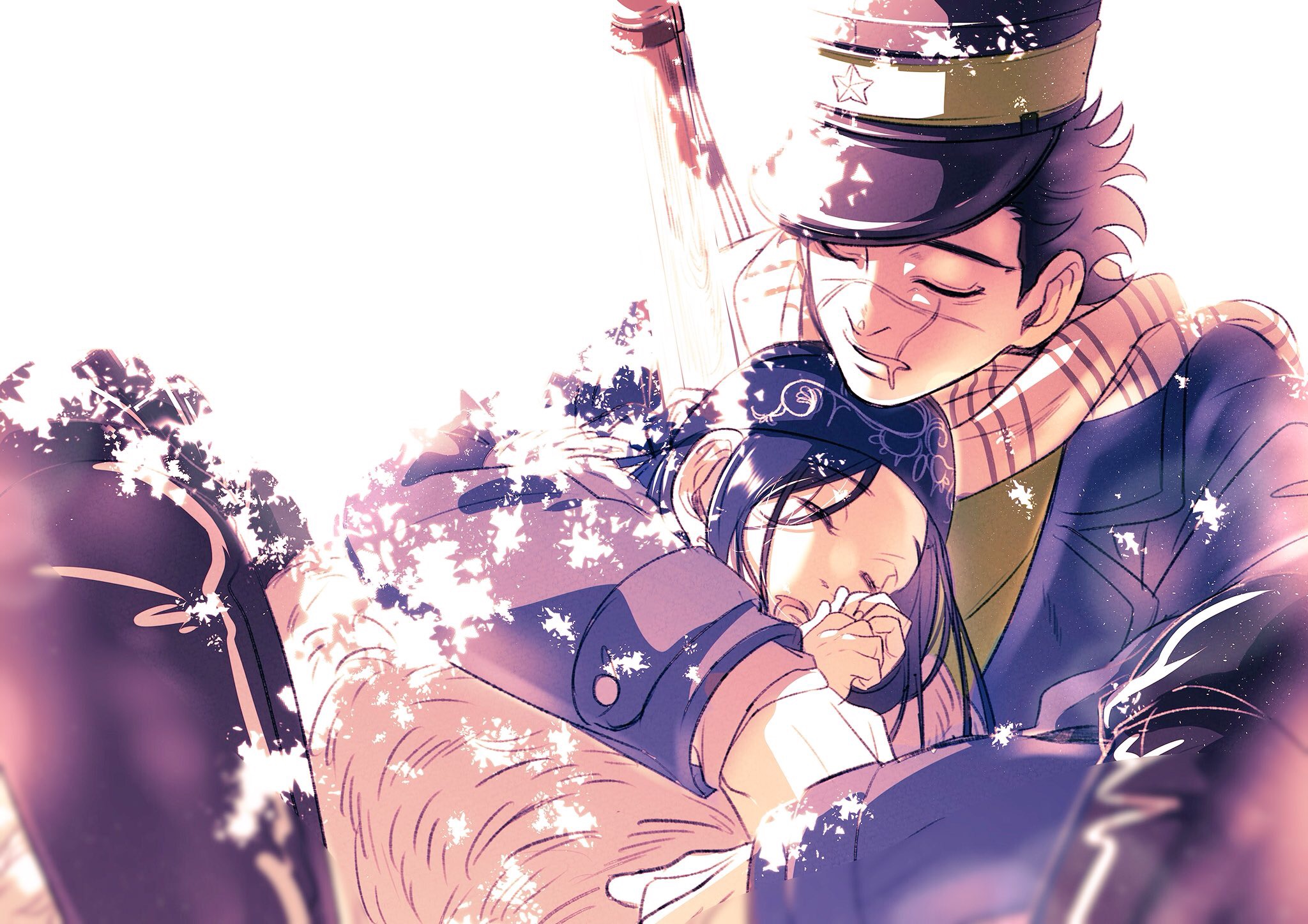 Sugimoto and Asirpa from Golden Kamuy HD Wallpaper