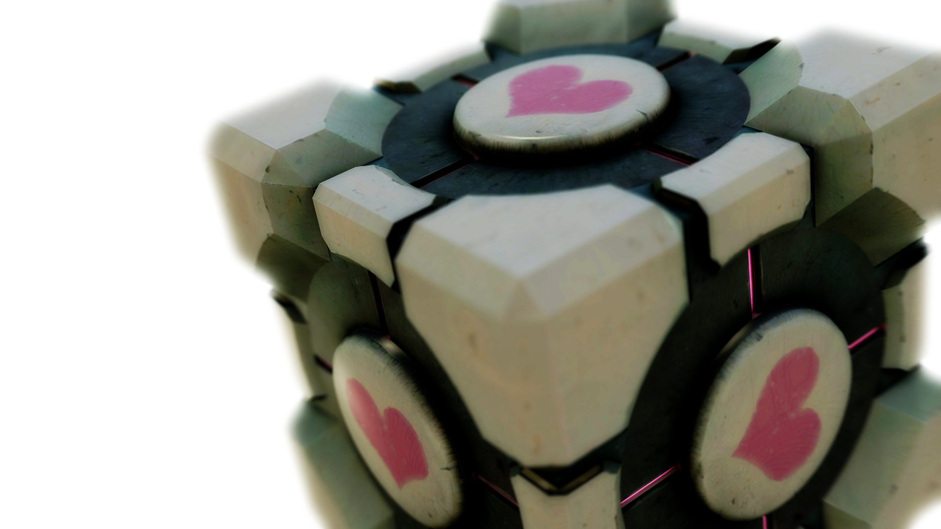 Companion Cube from Portal HD Wallpaper