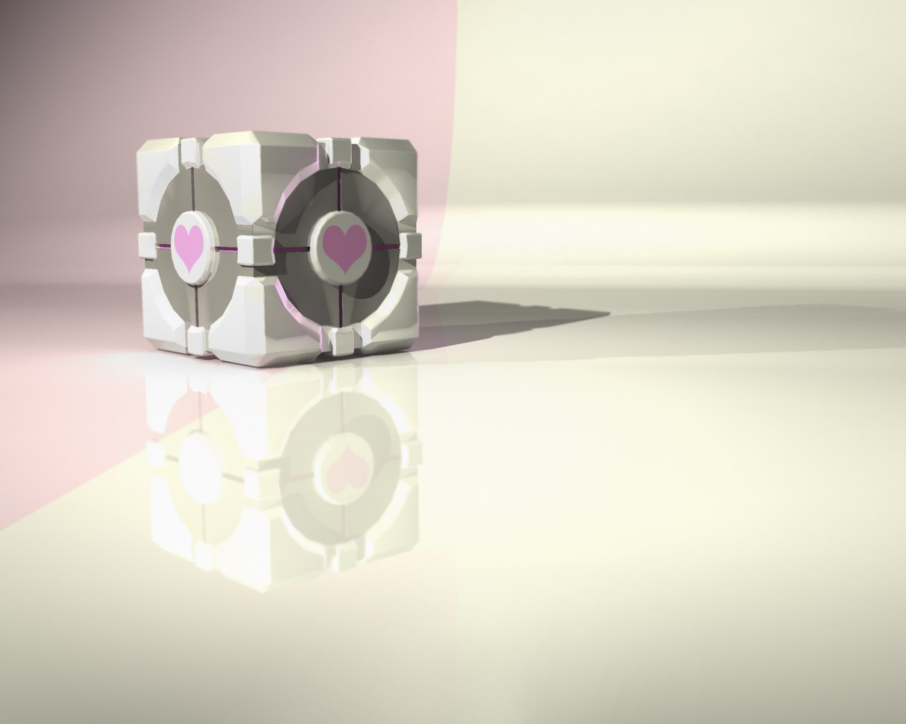 Companion Cube from Portal HD Wallpaper