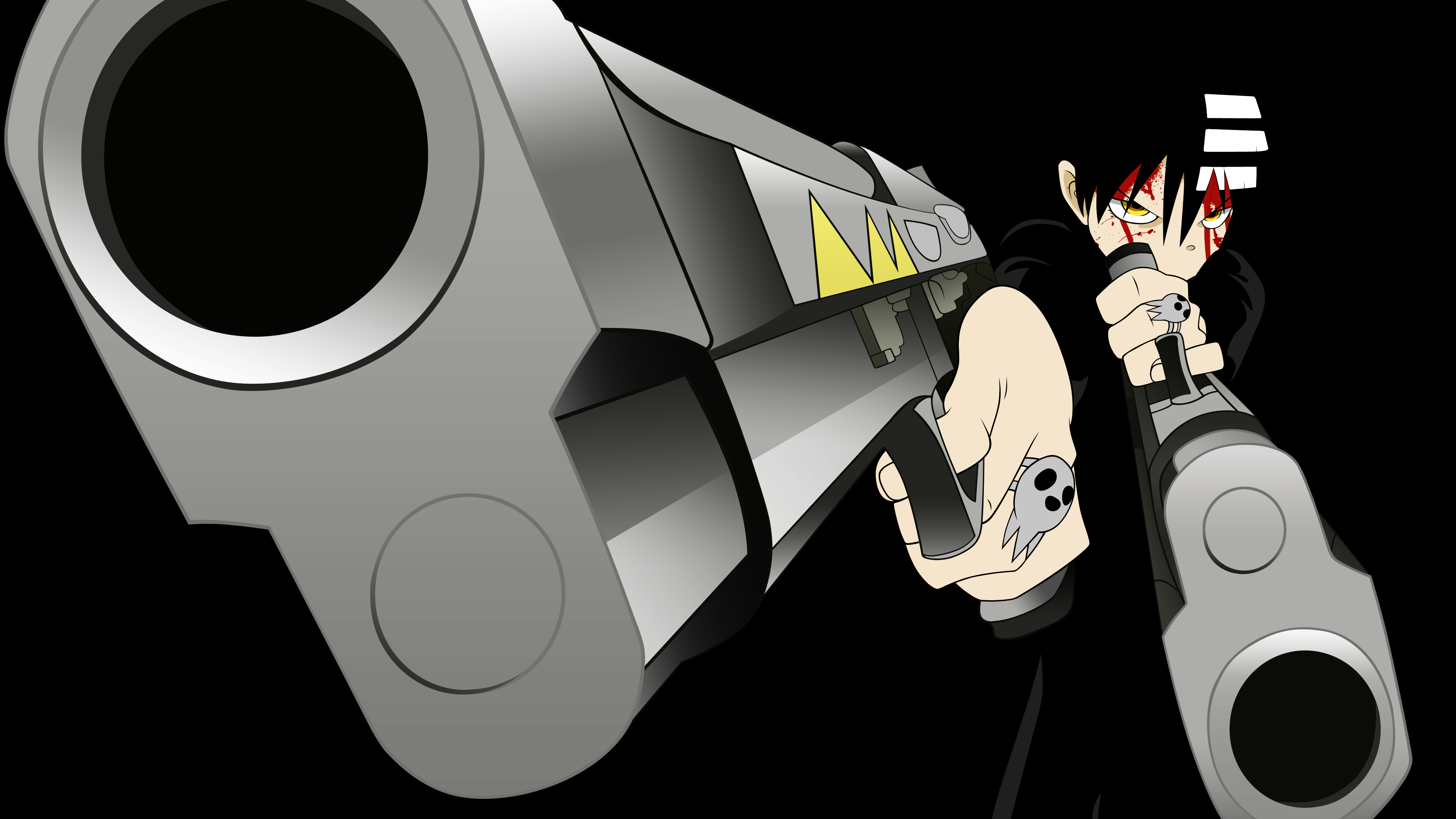 Death the Kid from Soul Eater with Guns HD Wallpaper
