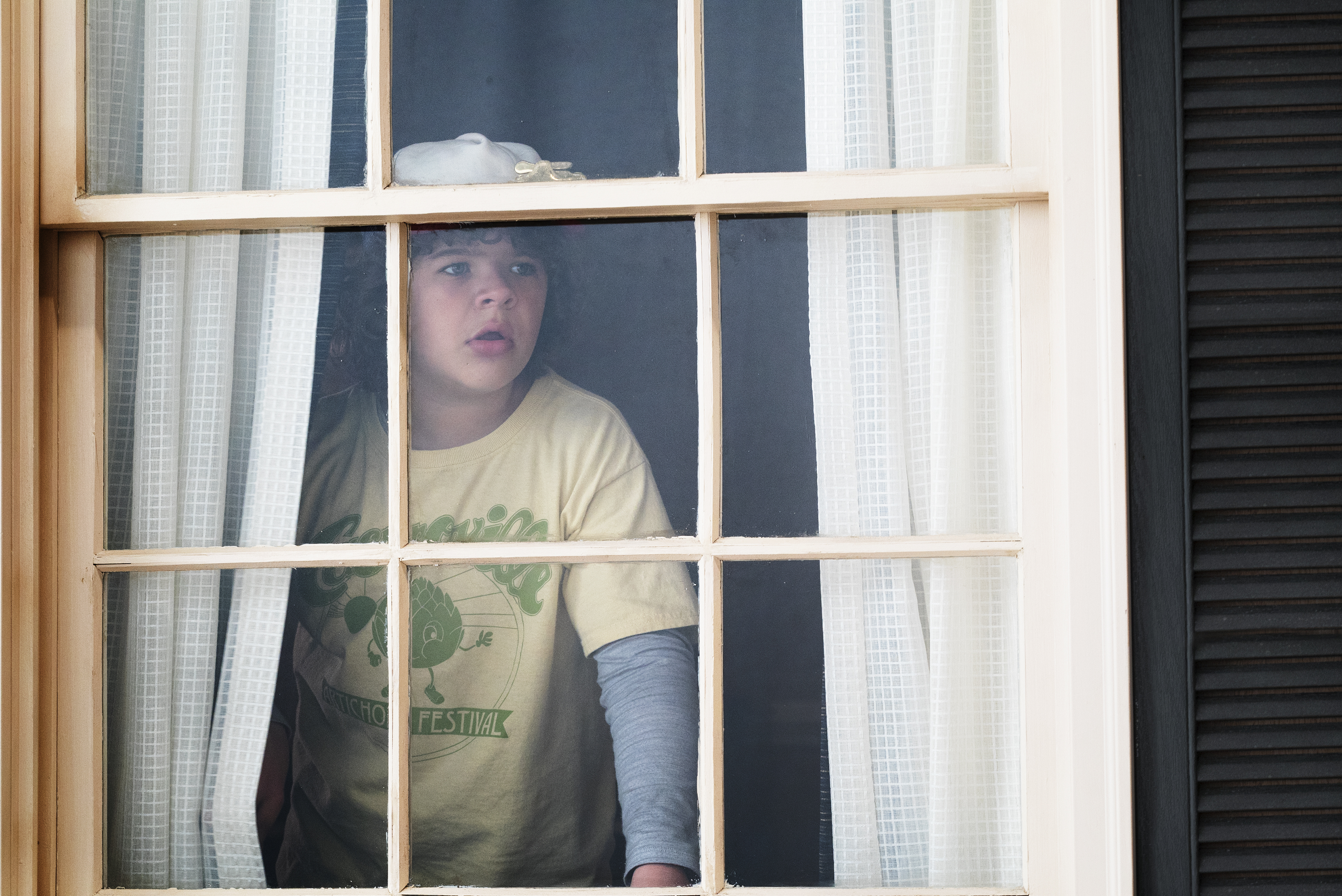 Dustin Henderson from Stranger Things looking out a window HD Wallpaper