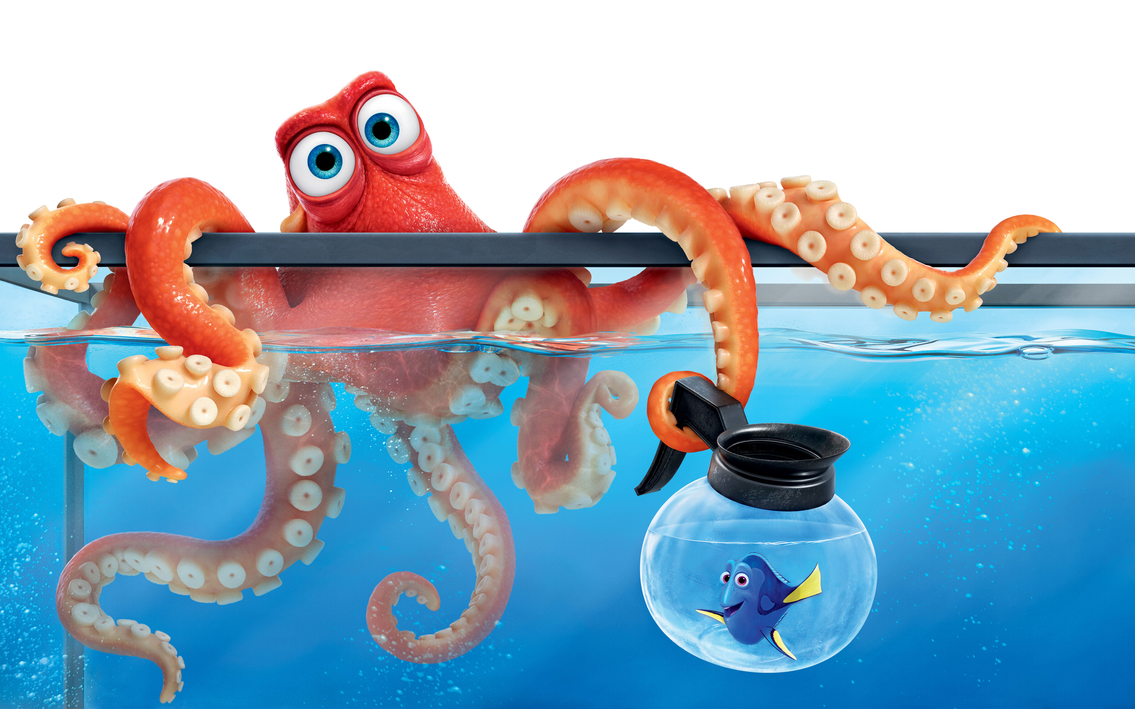 Hank the Octopus and Dory from Finding Dory HD Wallpaper