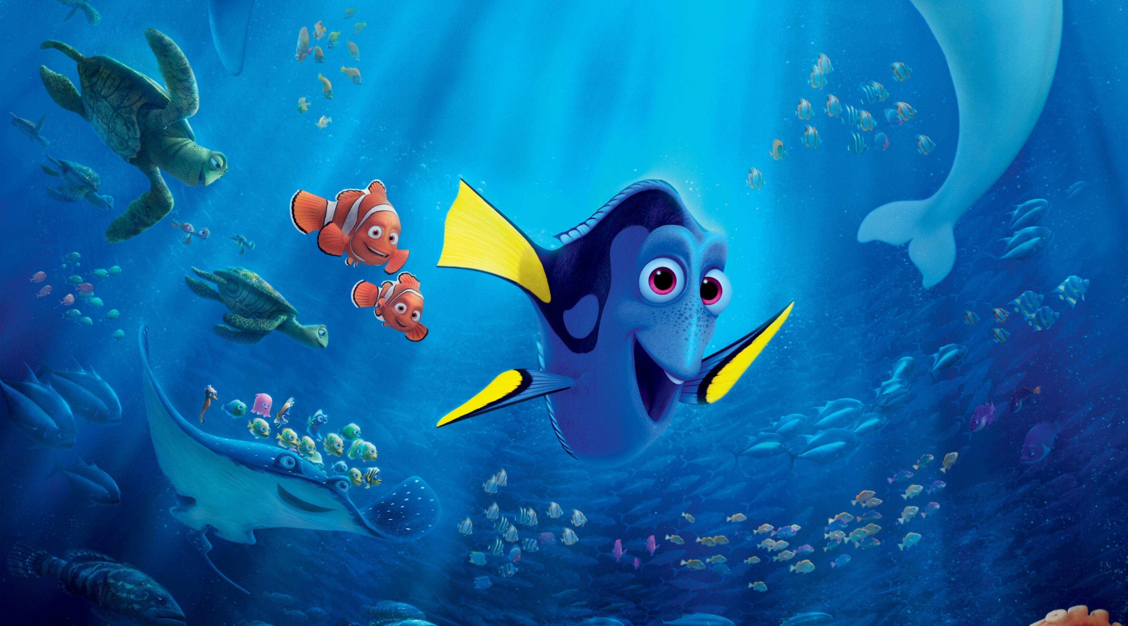 Dory and friends from Finding Nemo HD Wallpaper