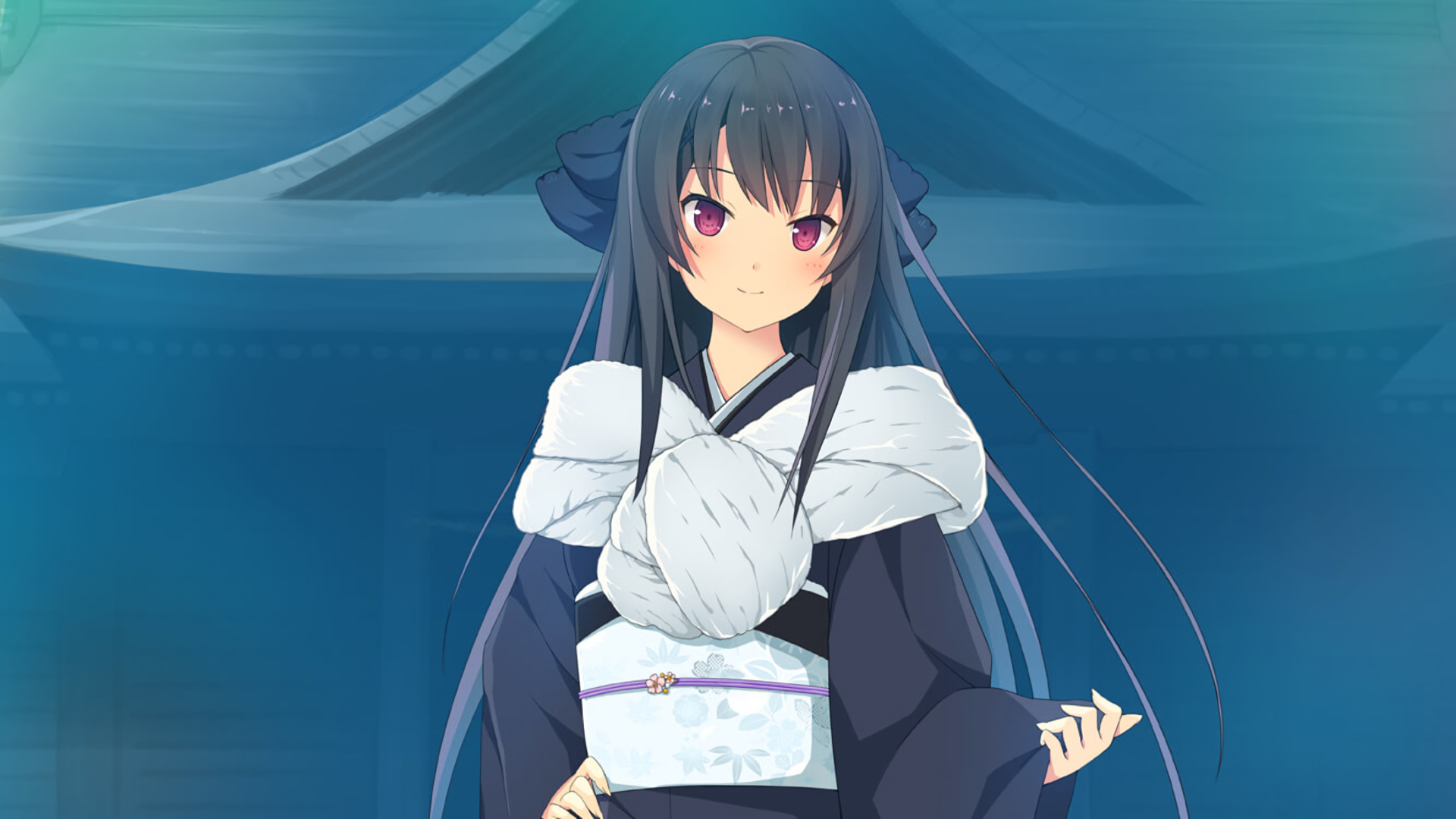 Misaki Tobisawa in Kimono HD Wallpaper