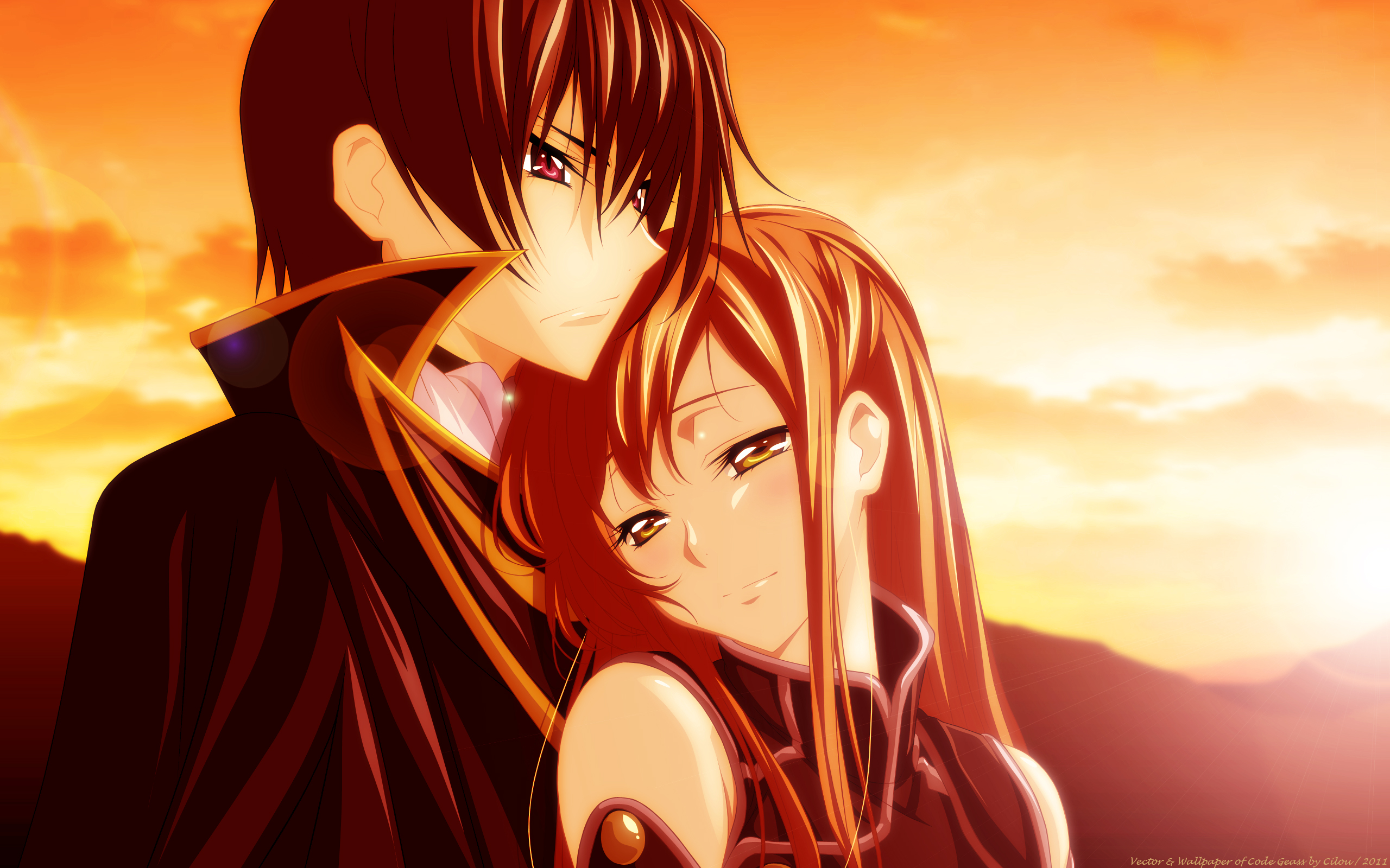 Shirley Fenette and Lelouch Lamperouge from Code Geass HD Wallpaper