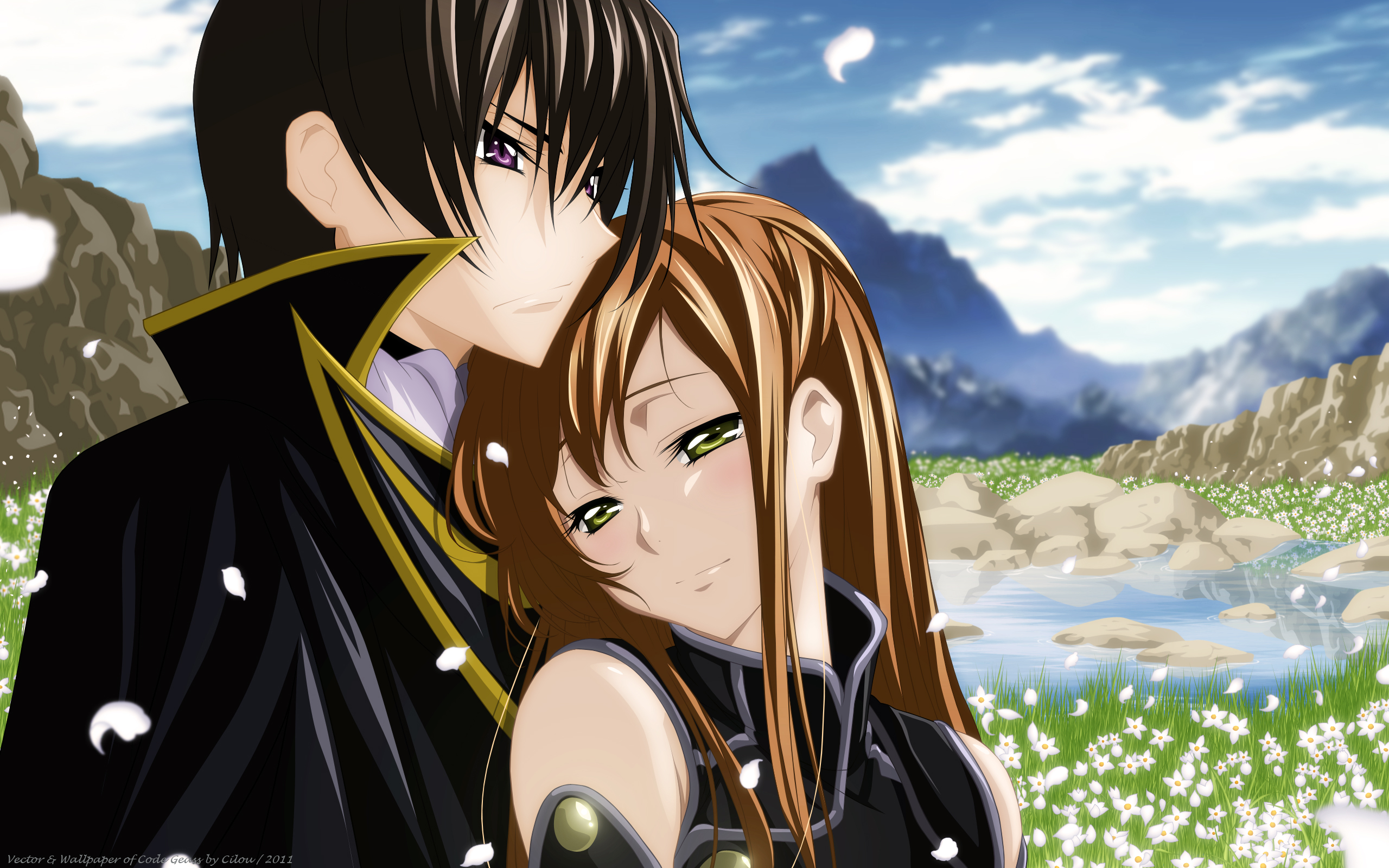 Lelouch and Shirley from Code Geass HD Wallpaper
