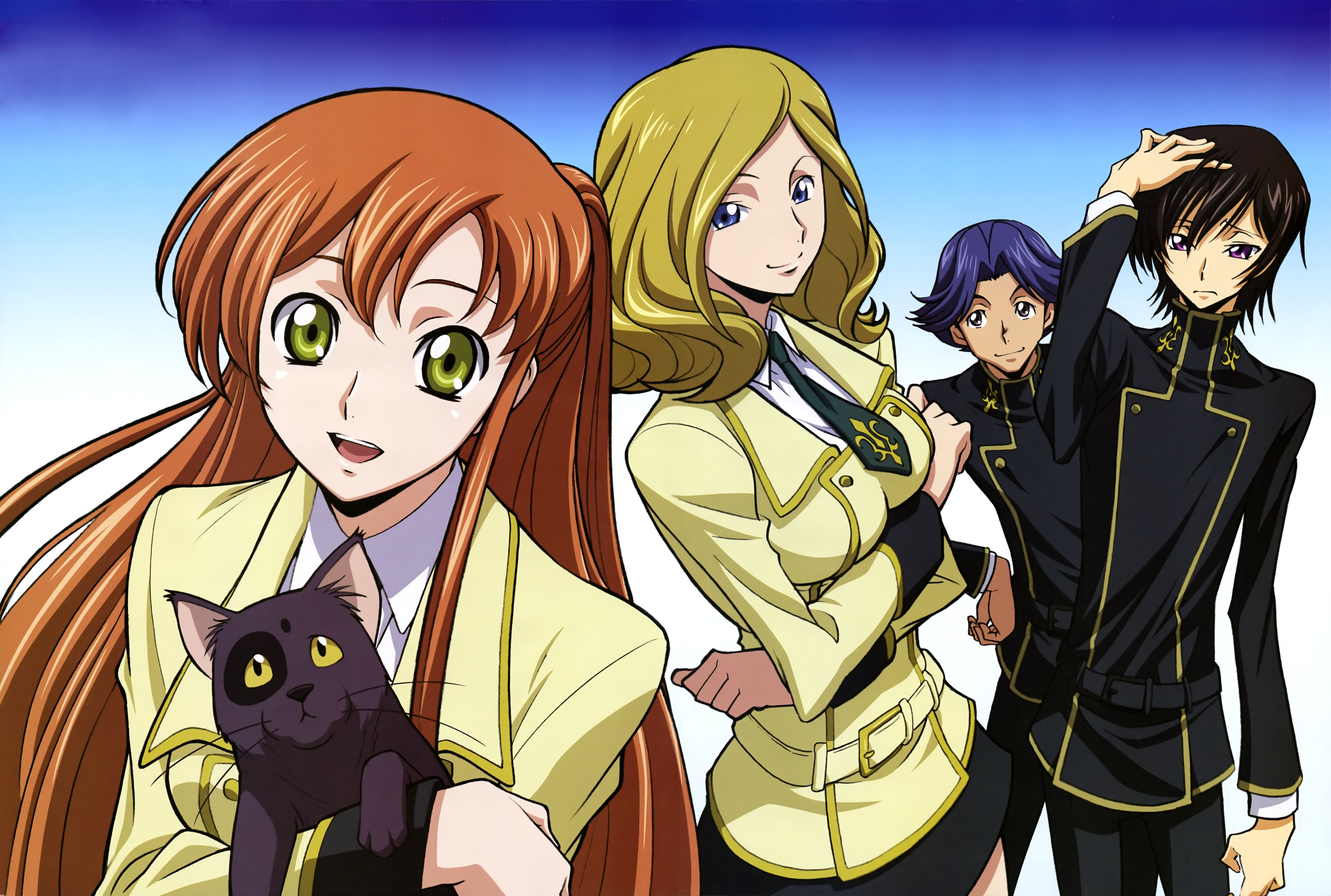 Shirley Fenette and friends from Code Geass HD Wallpaper