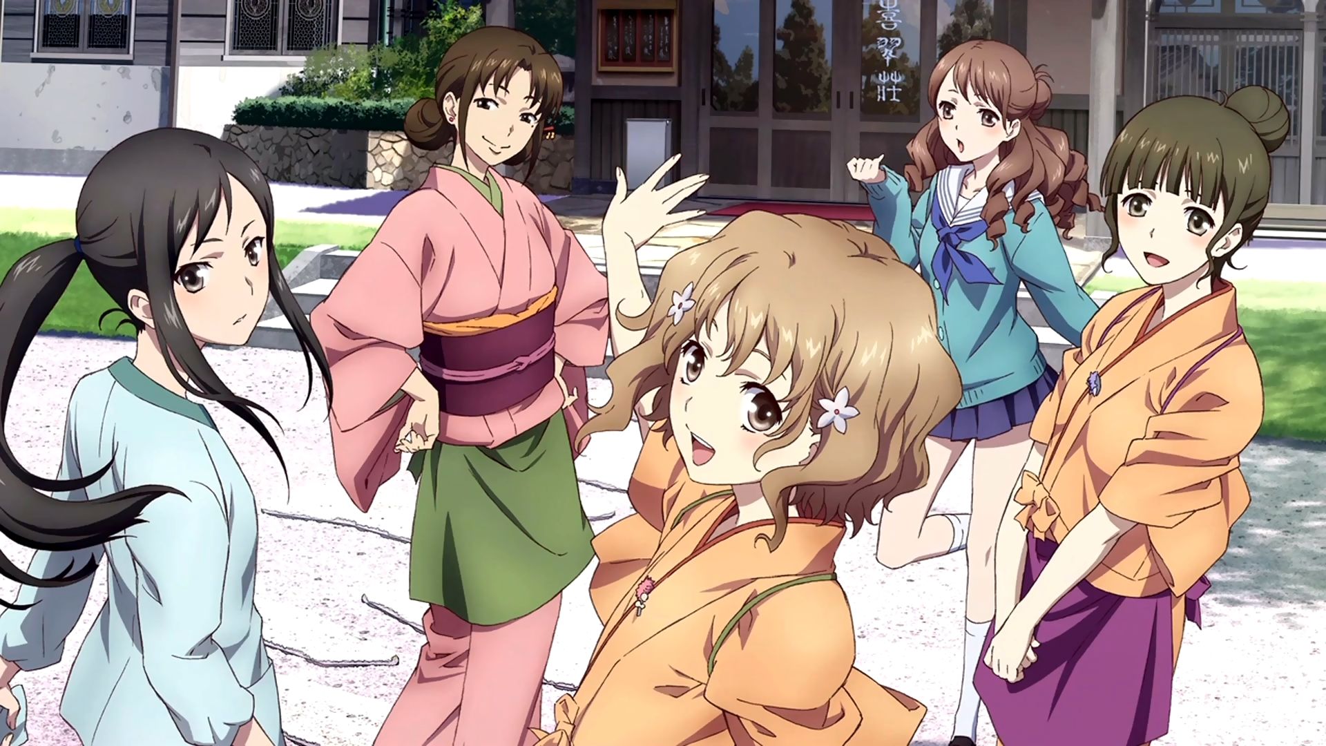 Ohana Matsumae and friends HD Wallpaper