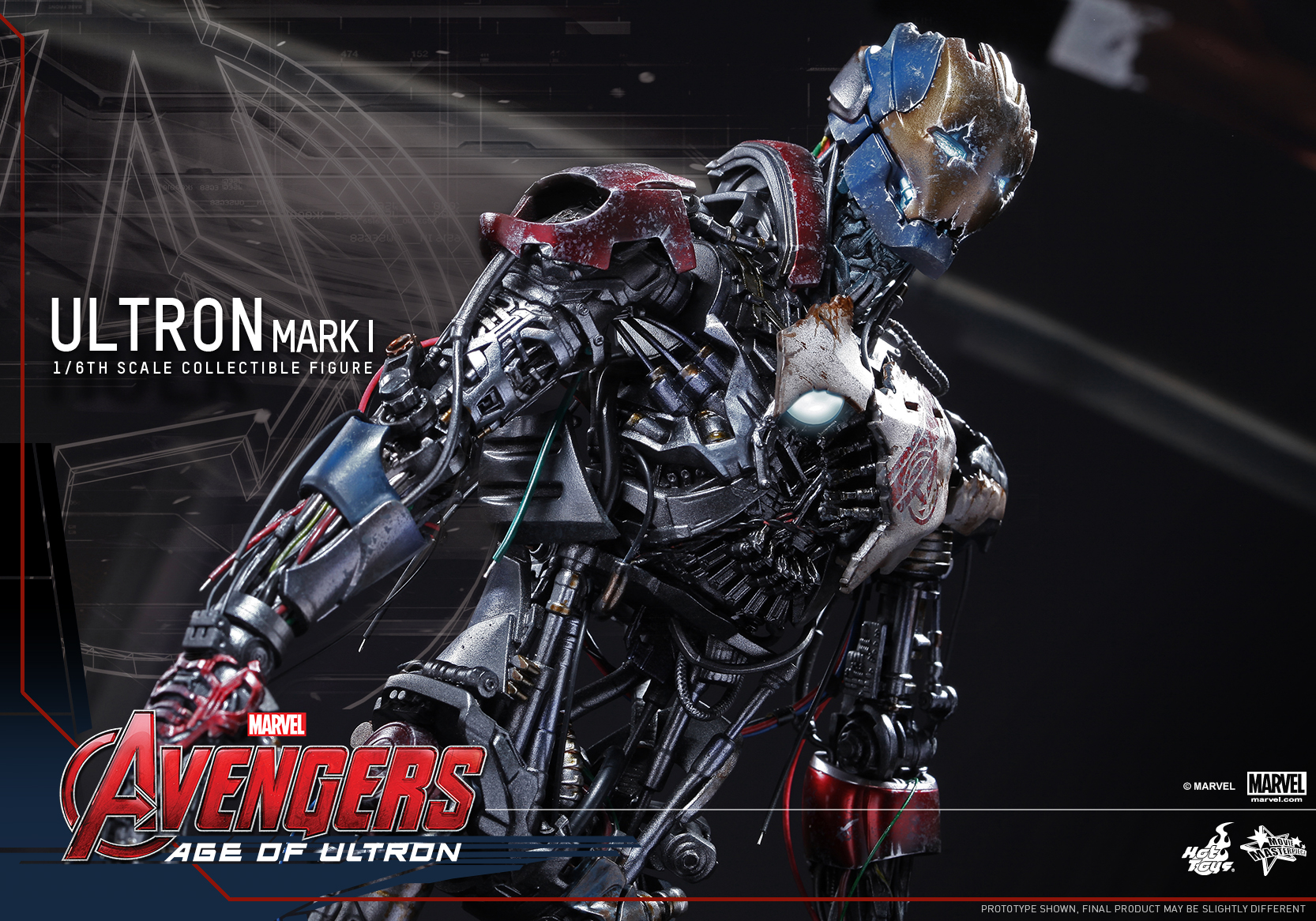 Ultron Mark I from Avengers: Age of Ultron Collectible Figure HD Wallpaper
