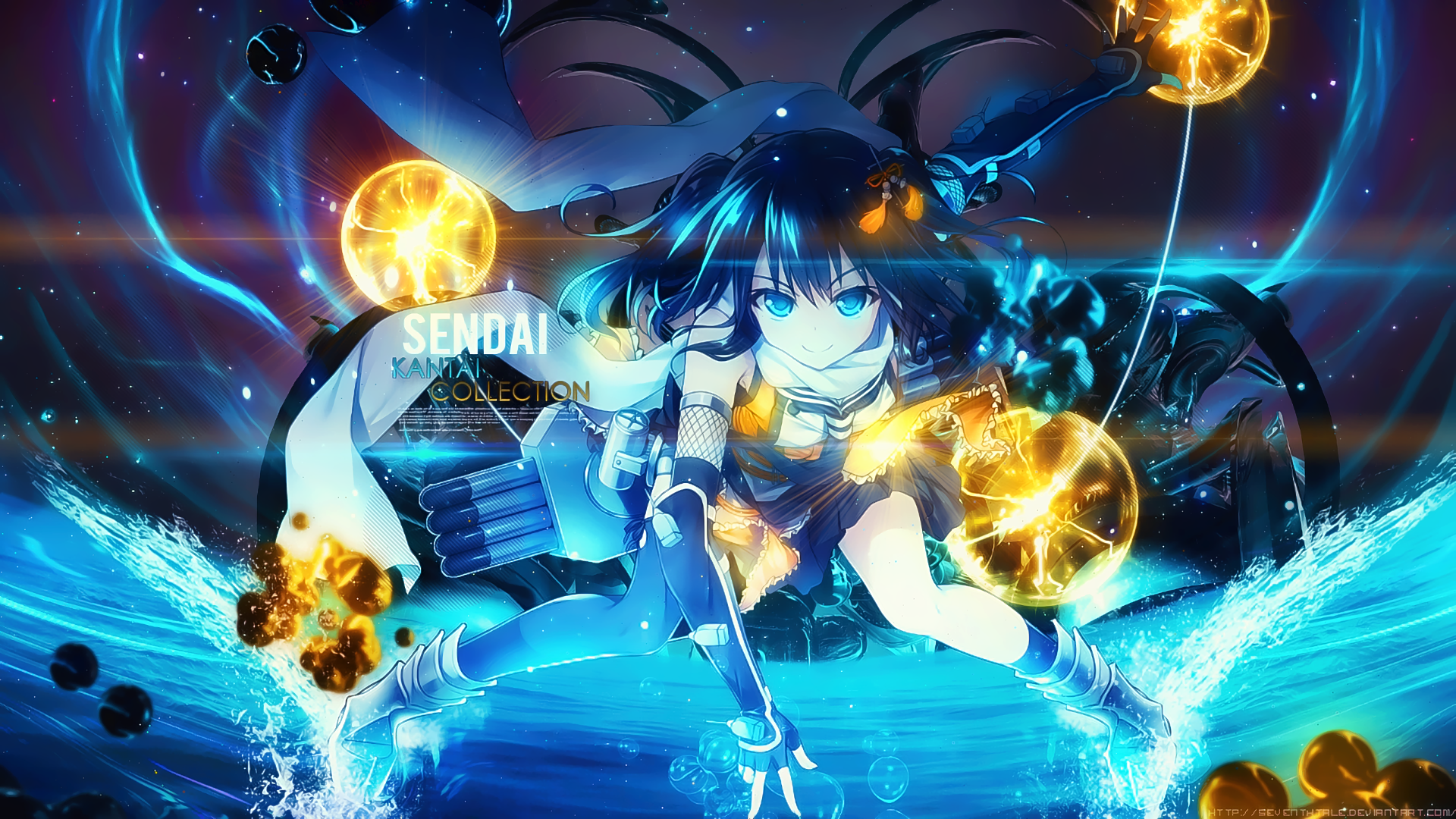 Sendai from Kantai Collection HD Wallpaper