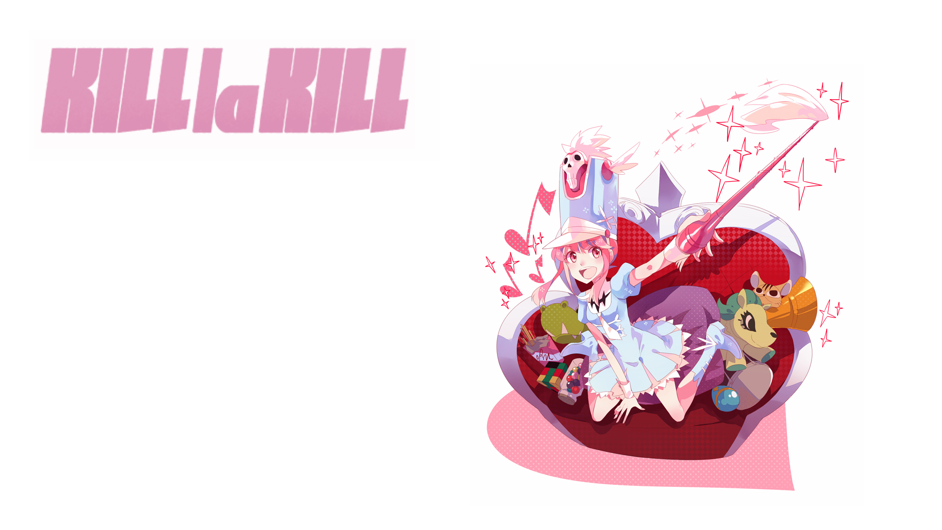 Kill la Kill logo and Nonon Jakuzure HD Wallpaper