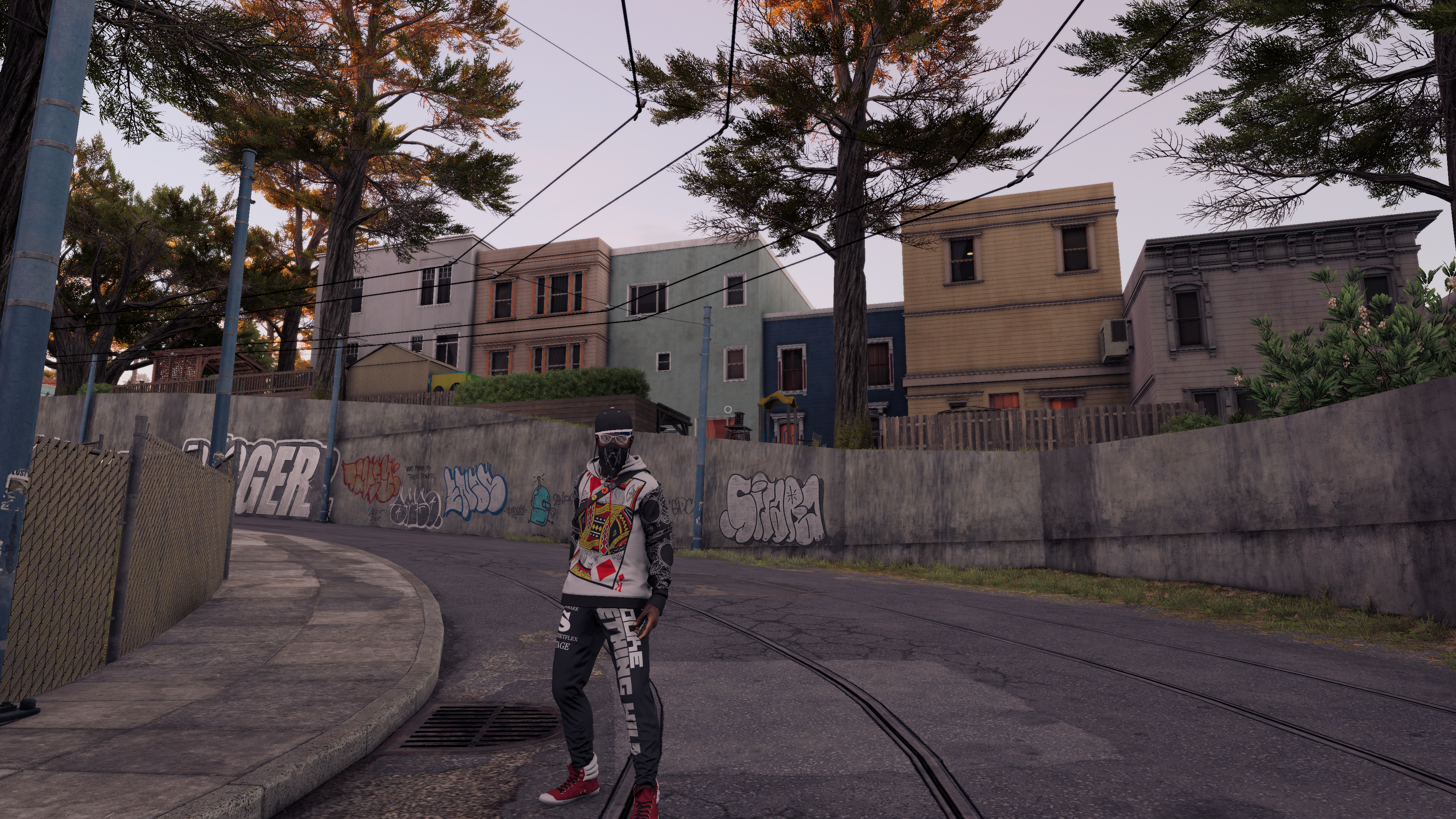 Marcus Holloway from Watch Dogs 2 on a street HD Wallpaper