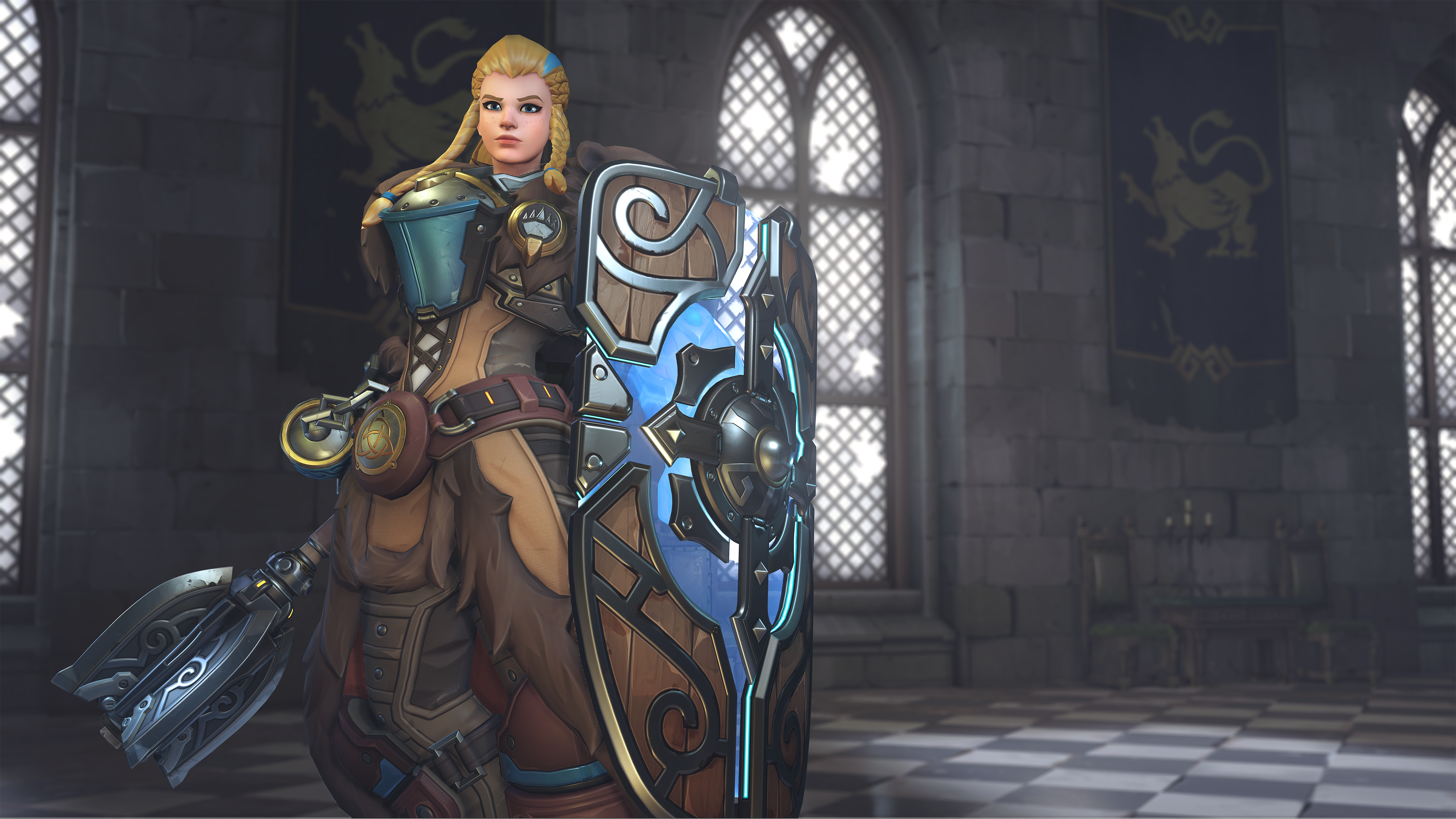 Brigitte from Overwatch HD Wallpaper