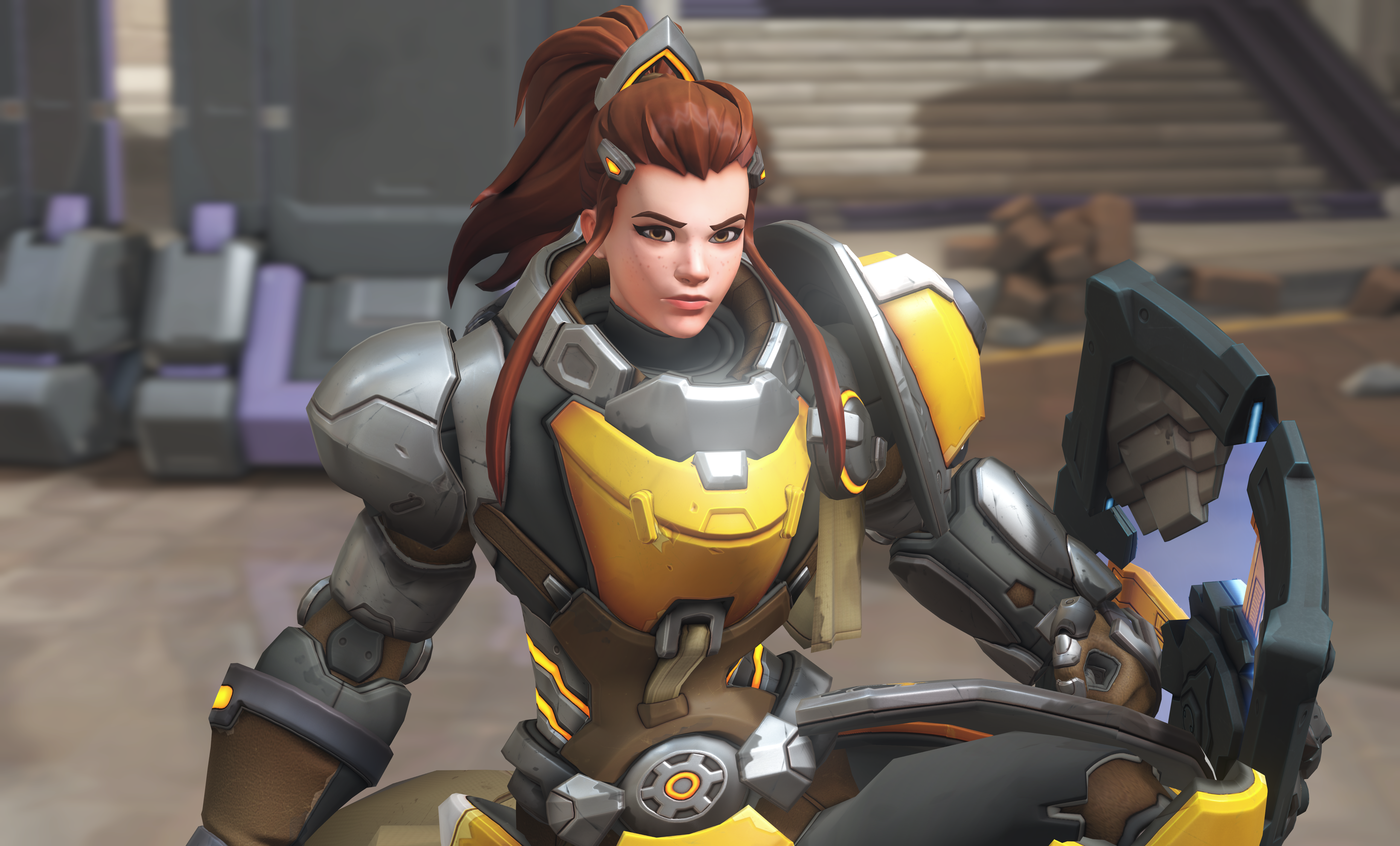 Brigitte from Overwatch HD Wallpaper