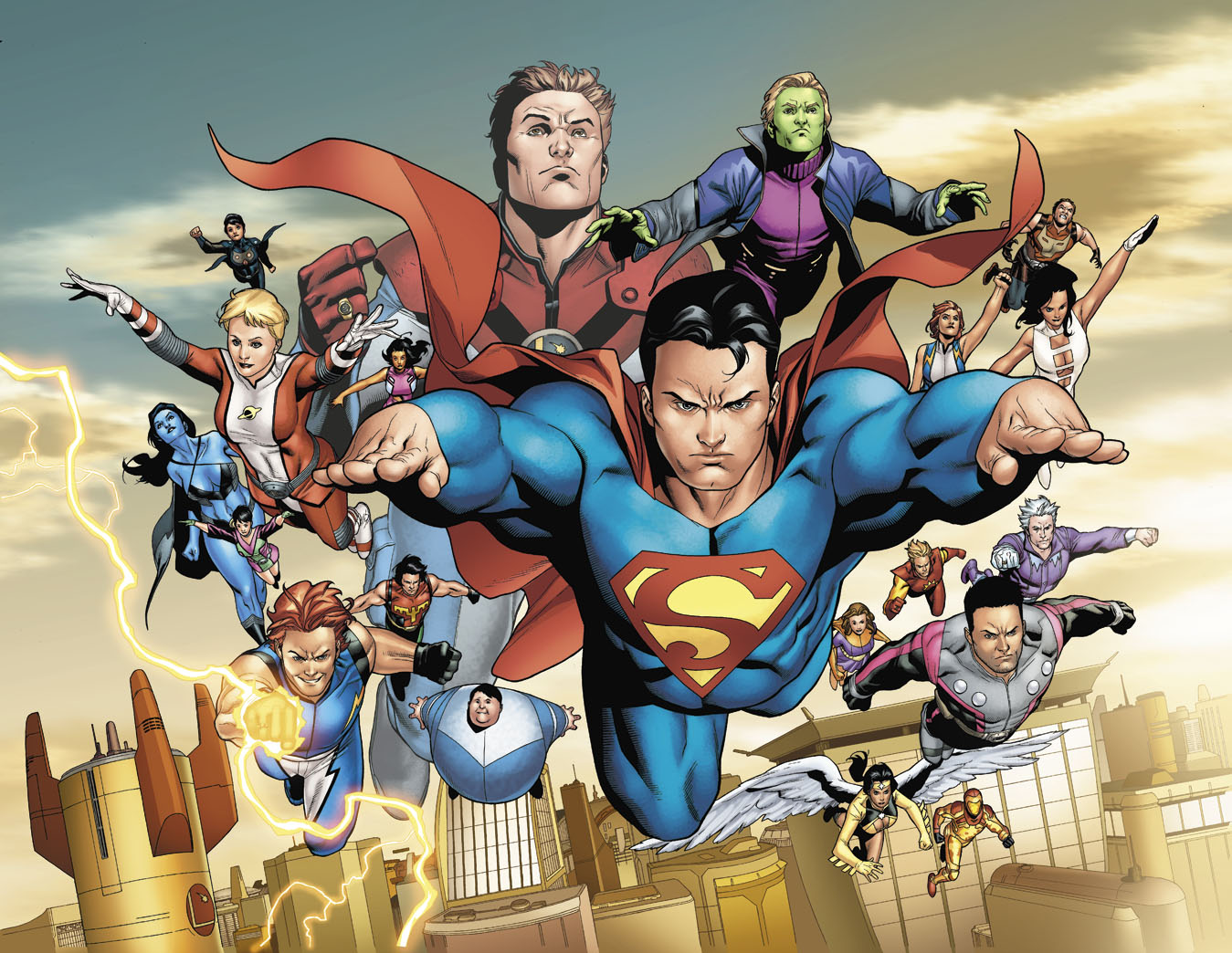 Superman and the Legion of Super-Heroes HD Wallpaper
