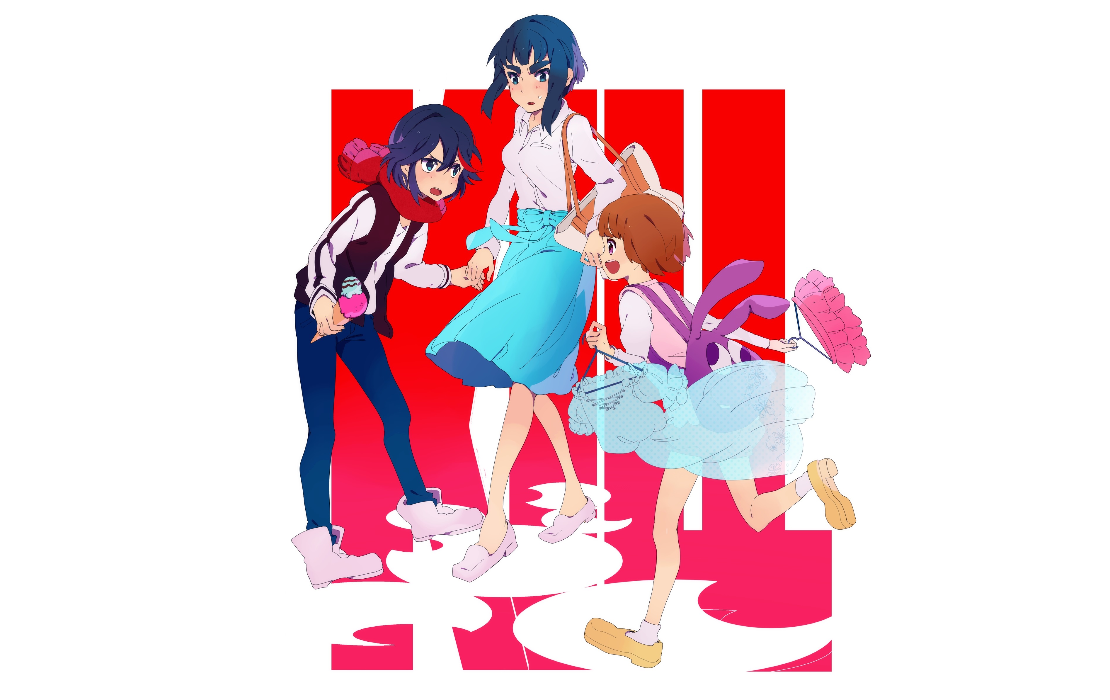 Mako Mankanshoku and friends HD Wallpaper