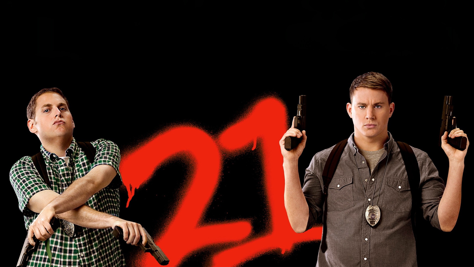 Jonah Hill and Channing Tatum from 21 Jump Street HD Wallpaper