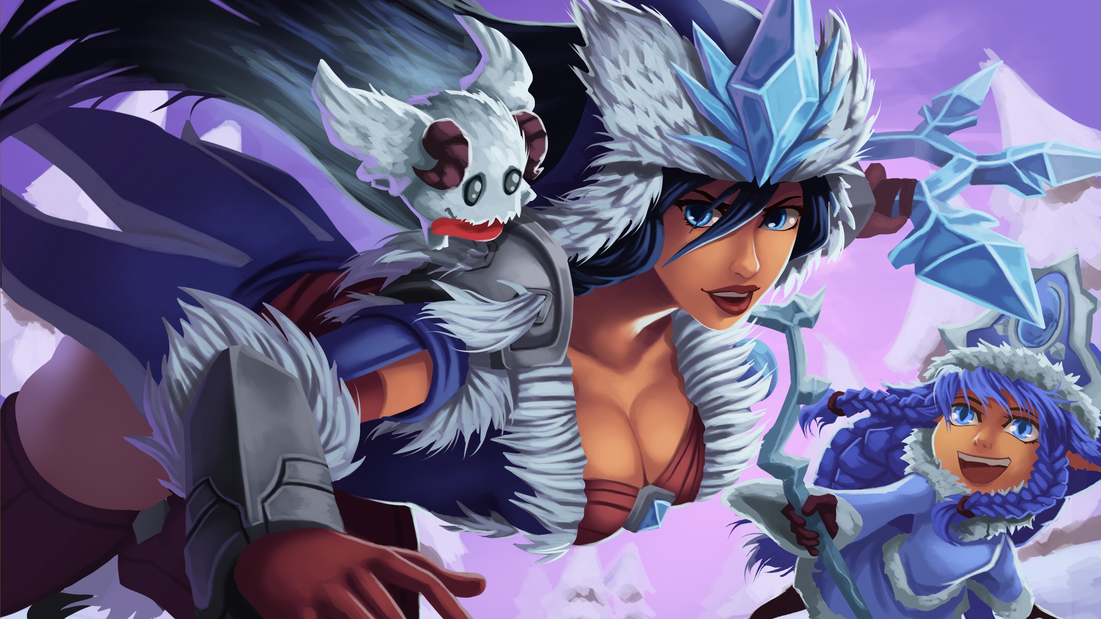 Sivir and Kindred from League of Legends HD Wallpaper