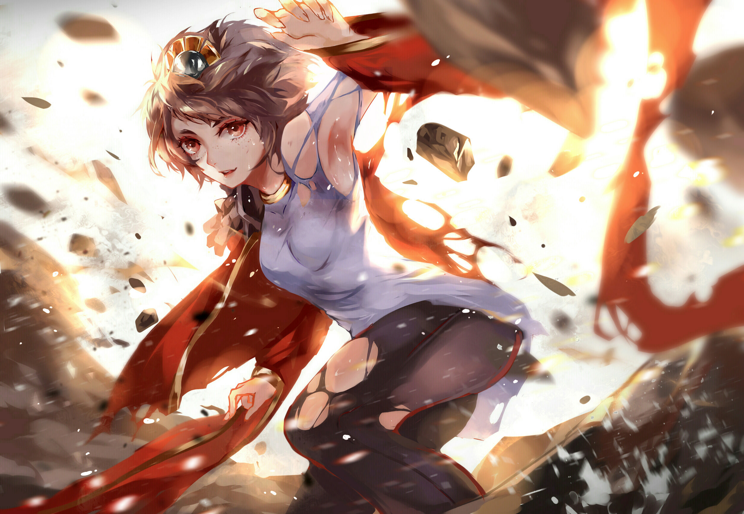 Sivir from League of Legends in battle HD Wallpaper