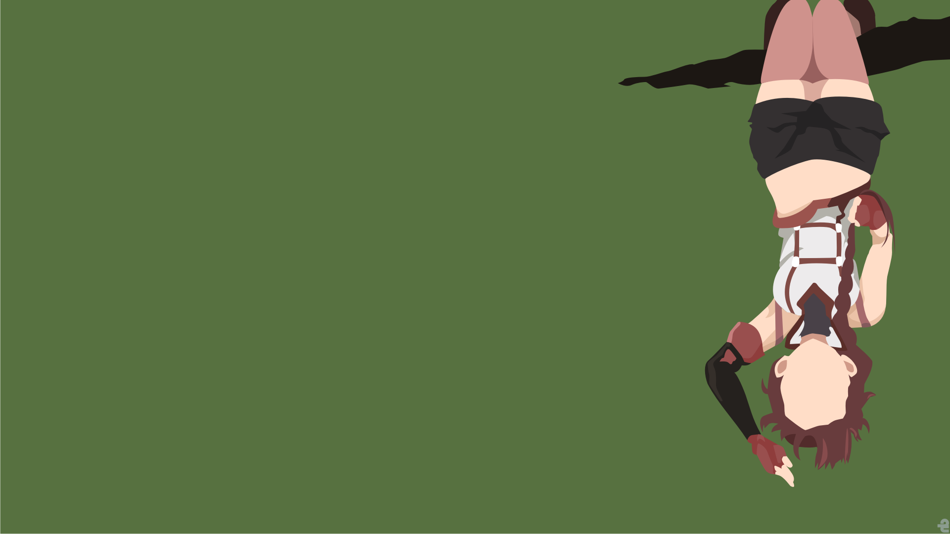Yume from Grimgar of Fantasy and Ash upside down HD Wallpaper