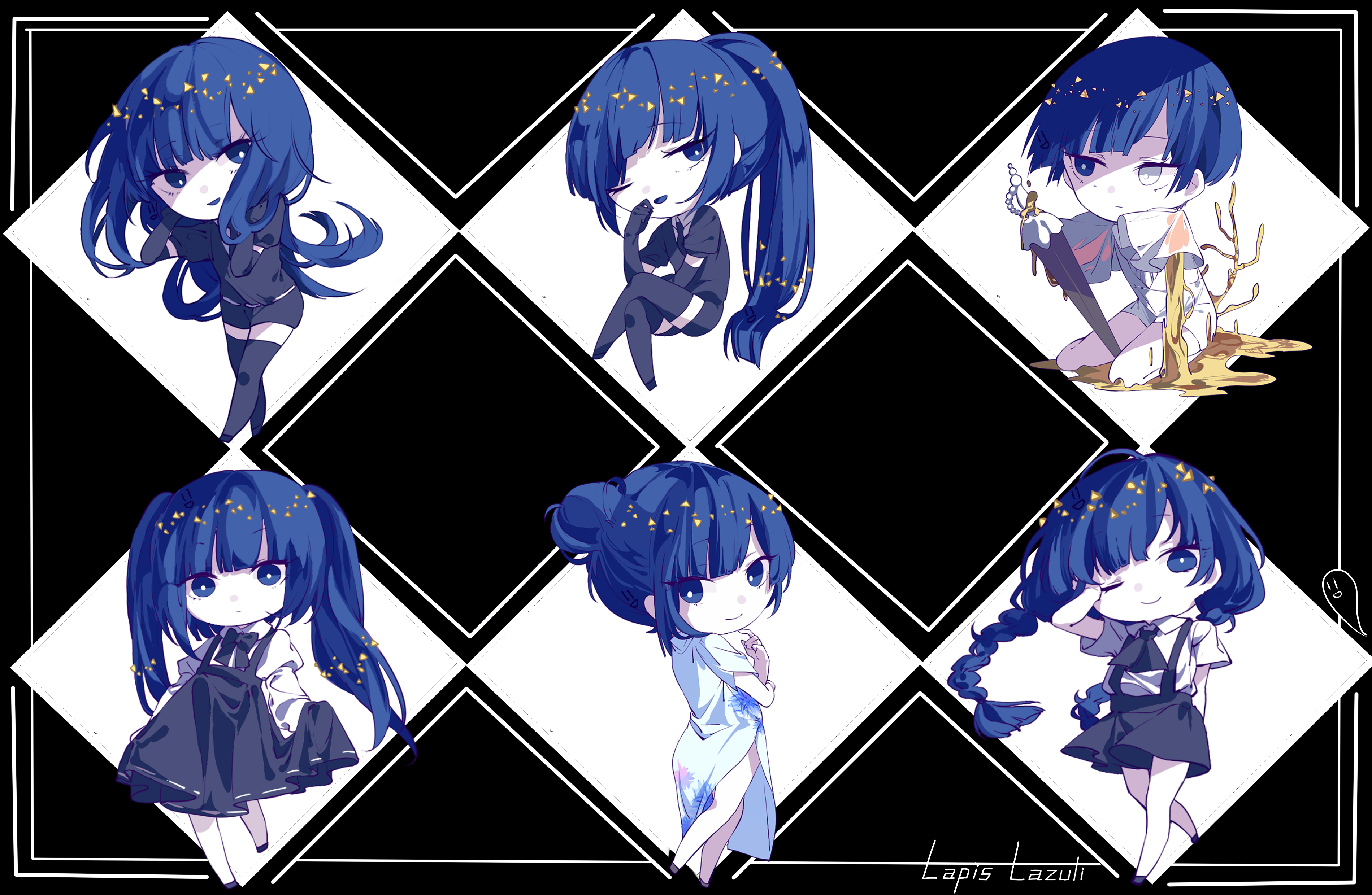 Lapis Lazuli from Houseki no Kuni HD Wallpaper