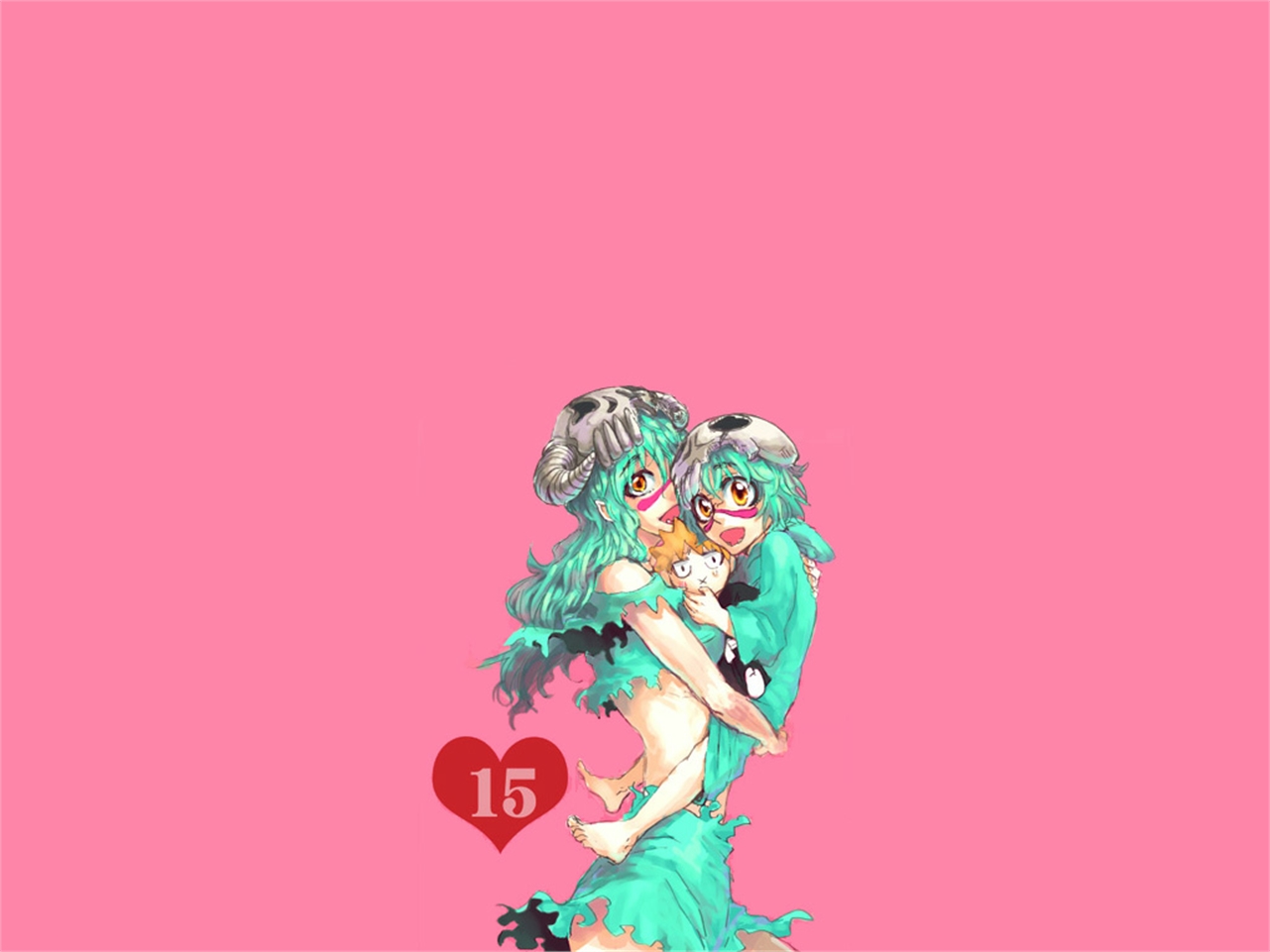 Nel from Bleach holding a child HD Wallpaper