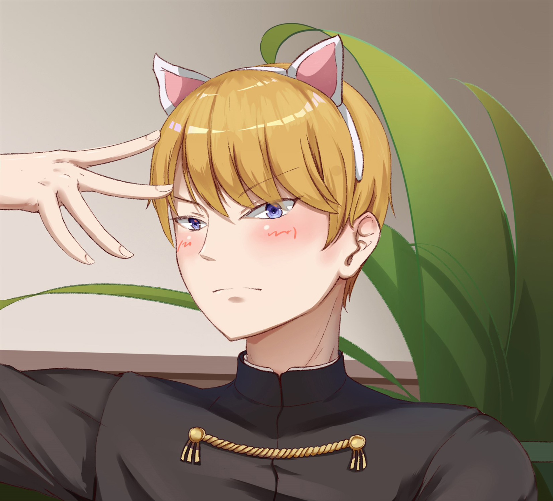 Miyuki Shirogane with cat ears HD Wallpaper