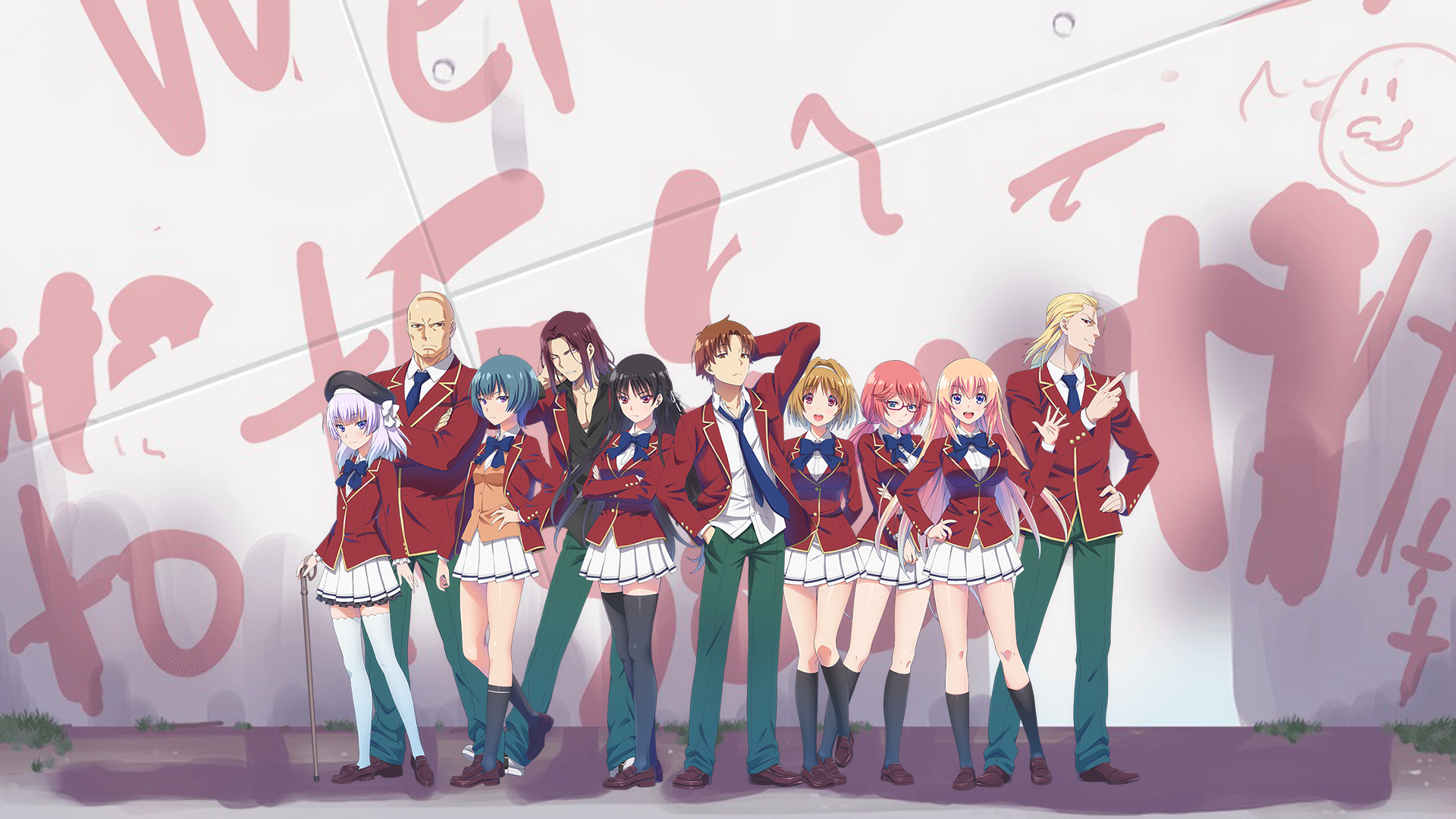Classroom of the Elite characters HD Wallpaper