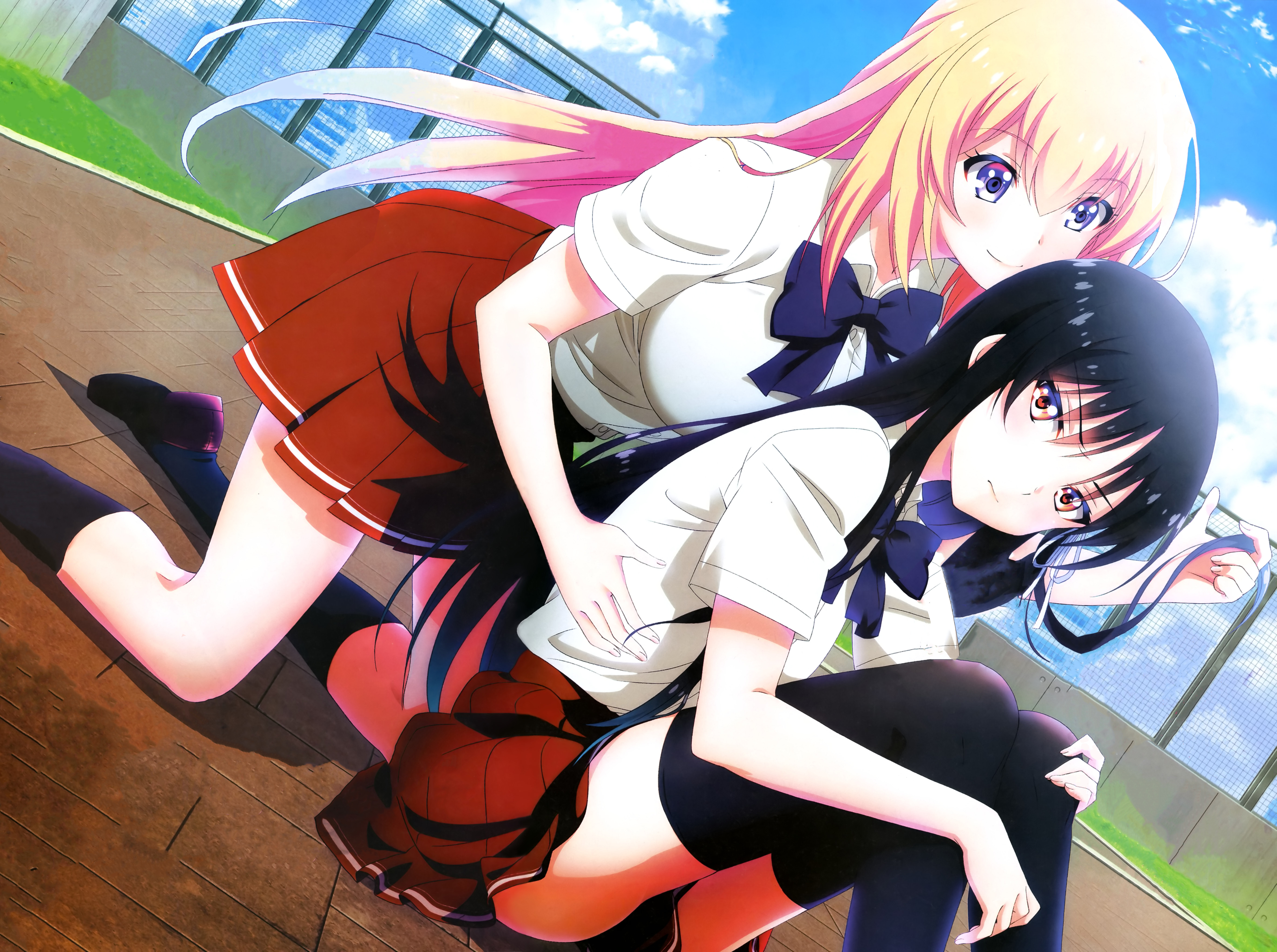Suzune Horikita and Kei Karuizawa from Classroom of the Elite HD Wallpaper