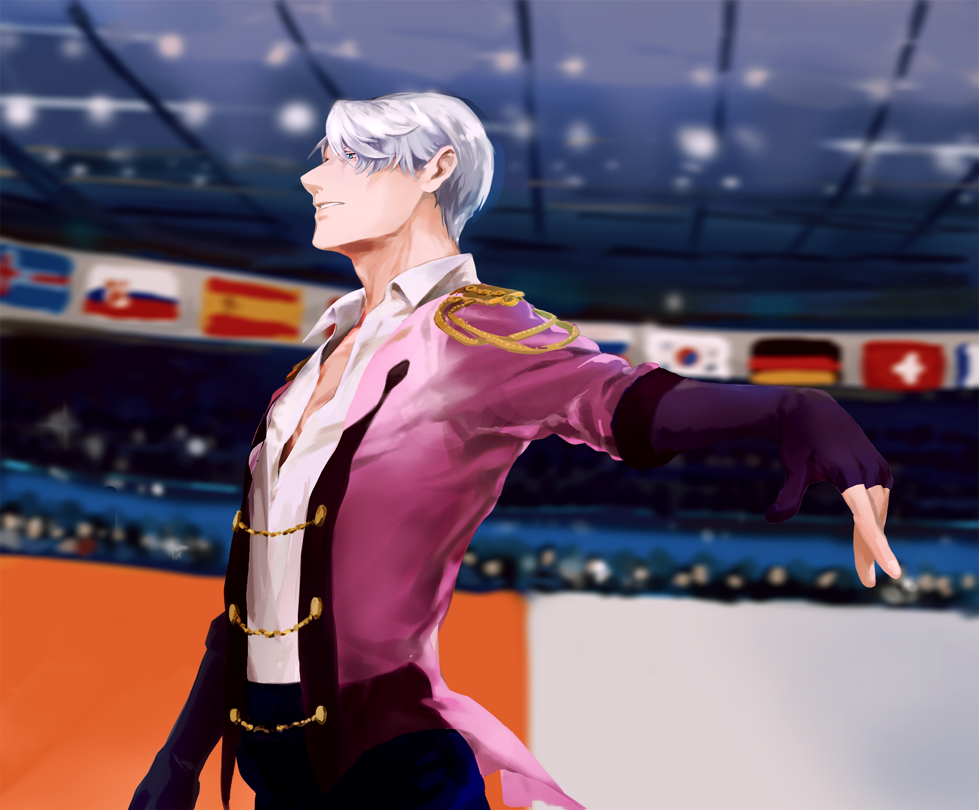 Viktor Nikiforov from Yuri!!! on Ice HD Wallpaper