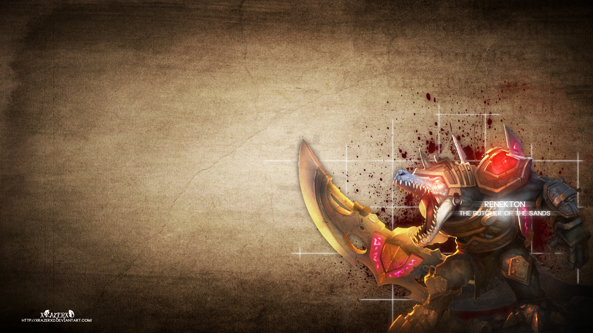 Renekton The Butcher of the Sands from League of Legends HD Wallpaper