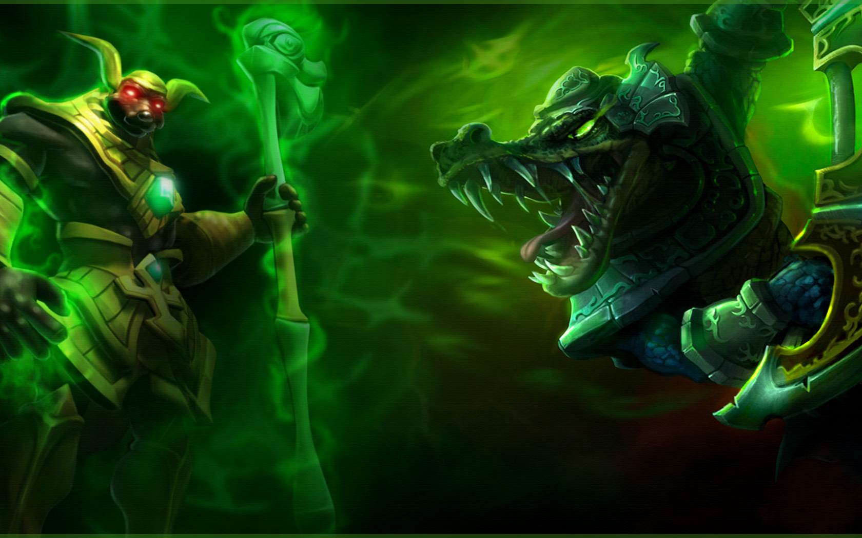 Nasus and Renekton from League of Legends HD Wallpaper