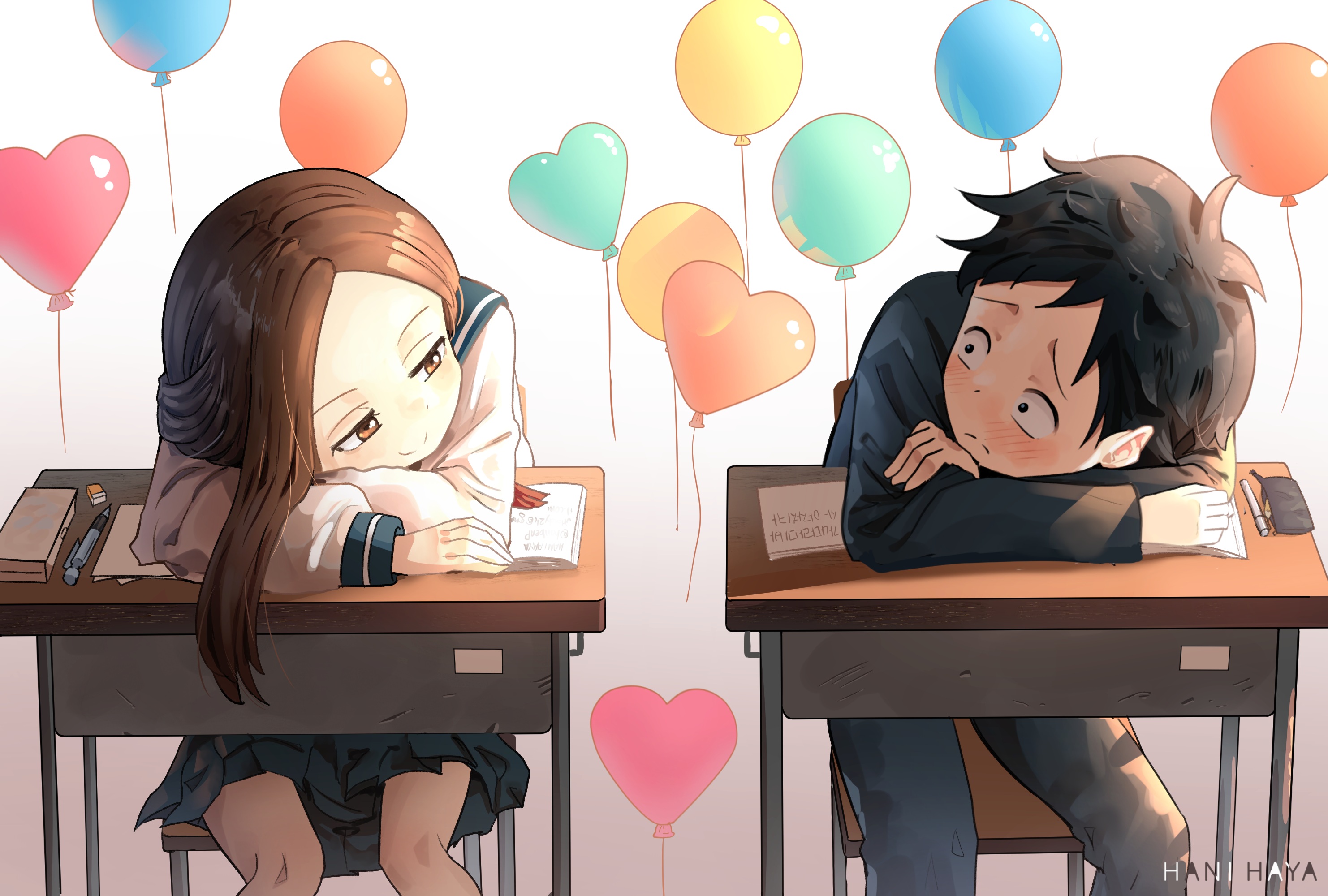 Takagi from Karakai Jouzu no Takagi-san HD Wallpaper