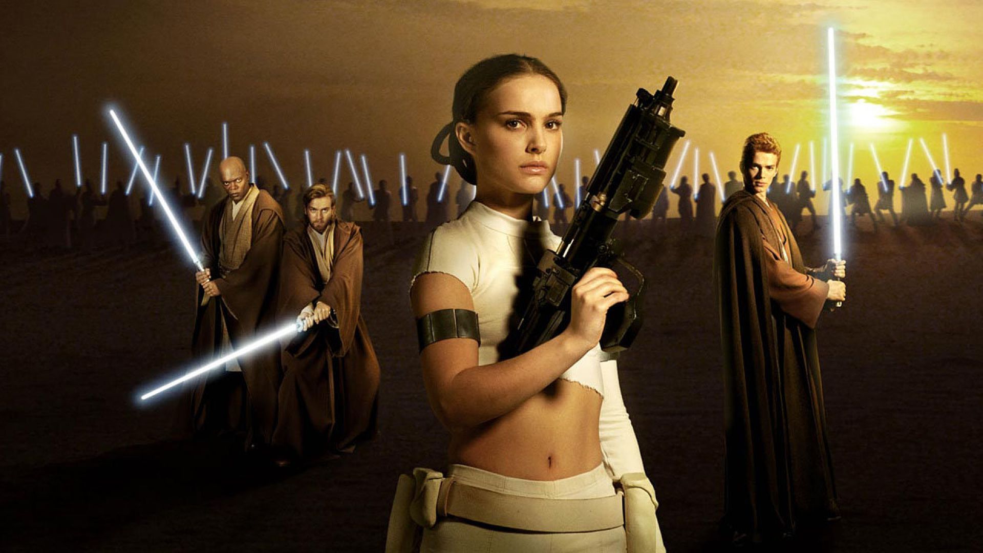 Padmé Amidala and Jedi from Star Wars HD Wallpaper