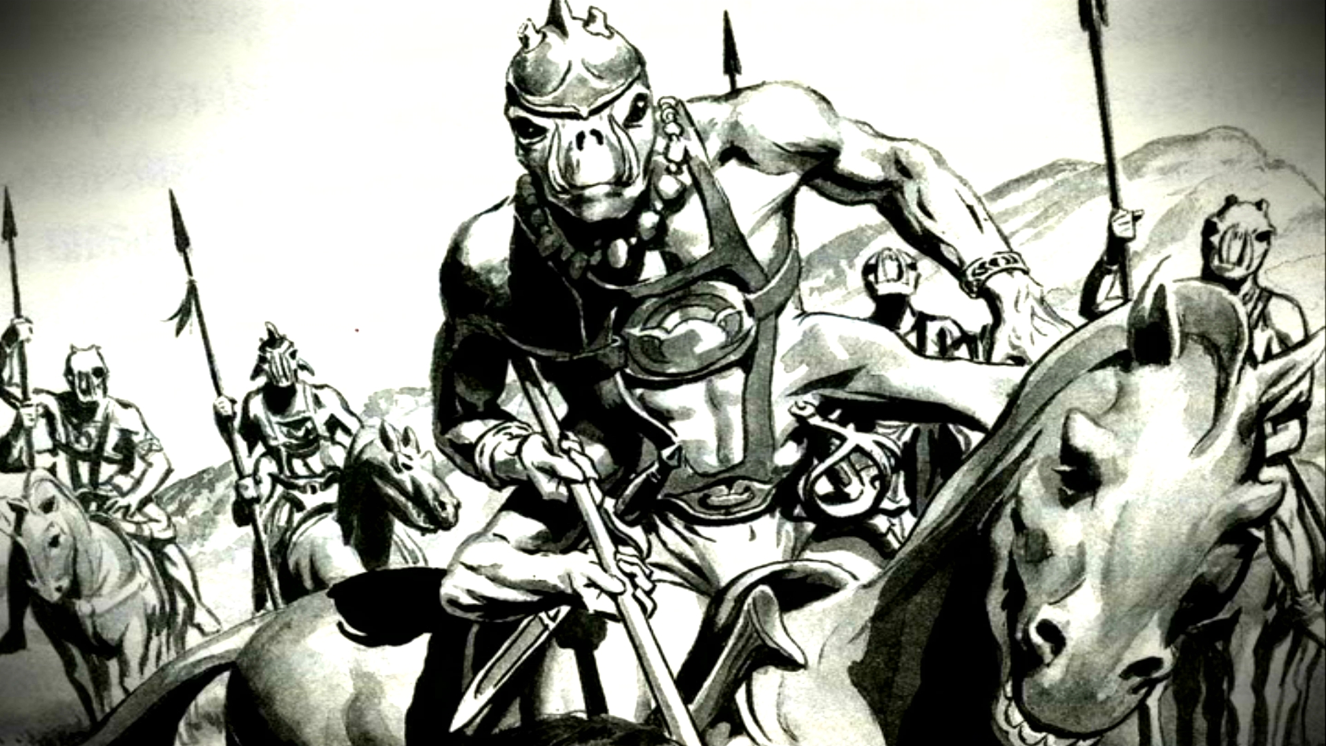 John Carter characters on horseback HD Wallpaper