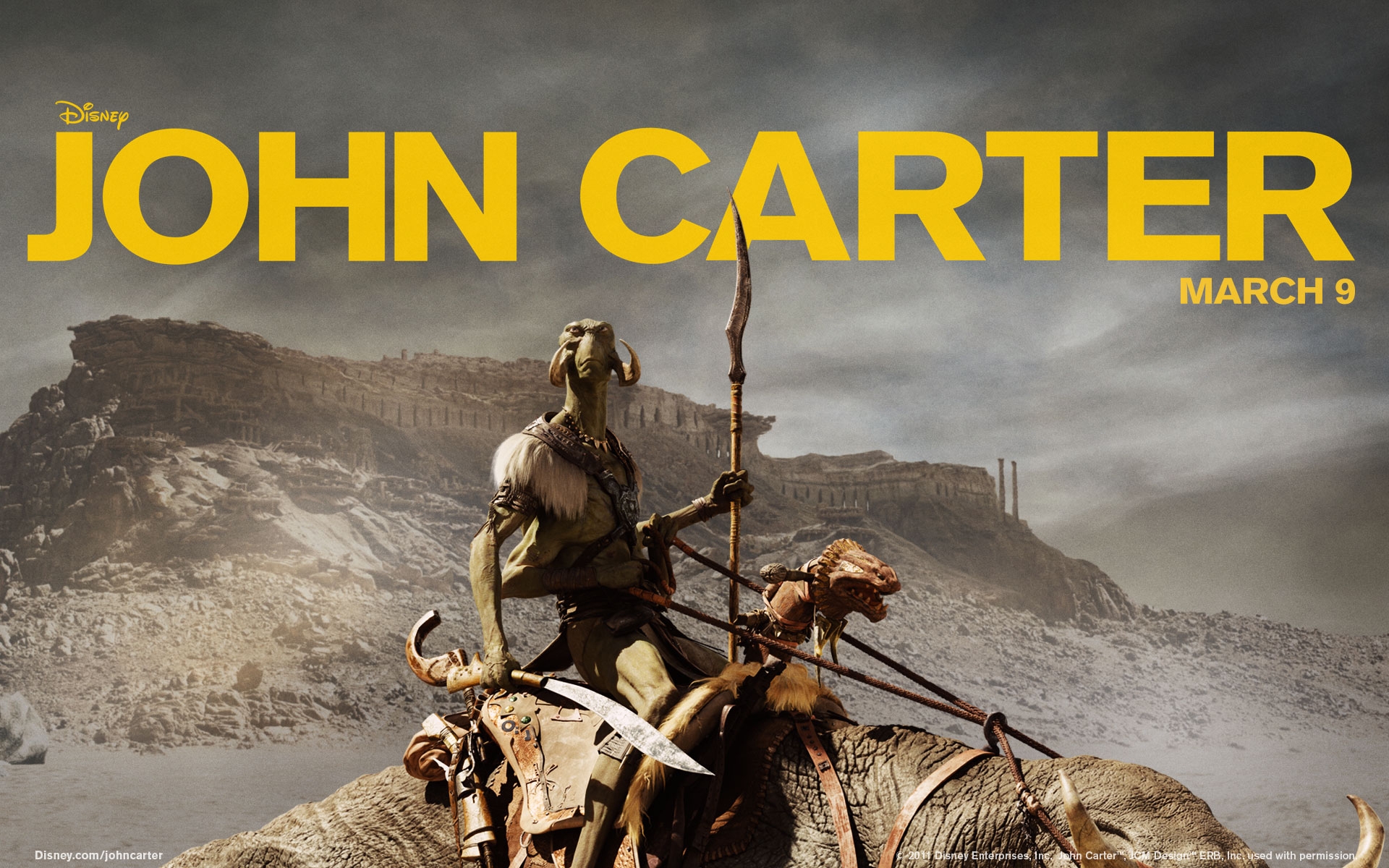 John Carter movie poster HD Wallpaper