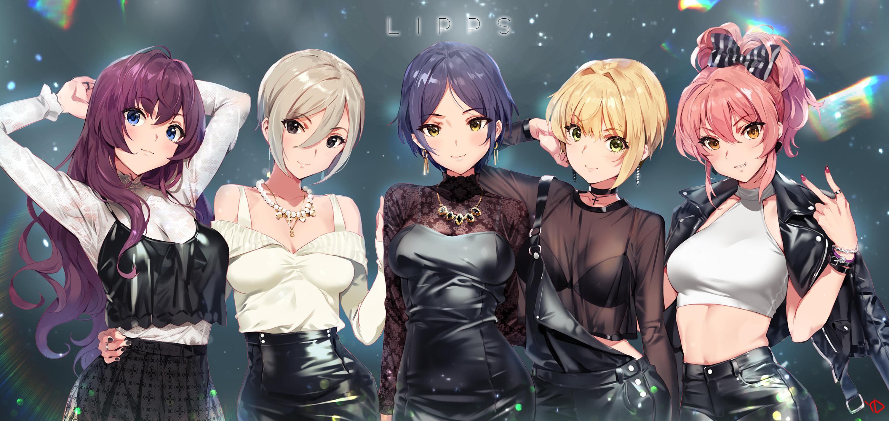 Lipps girls in stylish outfits HD Wallpaper
