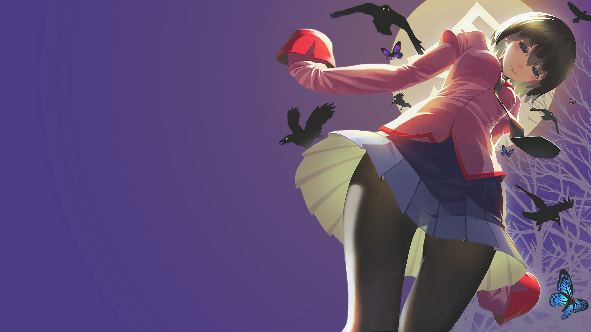 Ougi Oshino from Monogatari Series HD Wallpaper