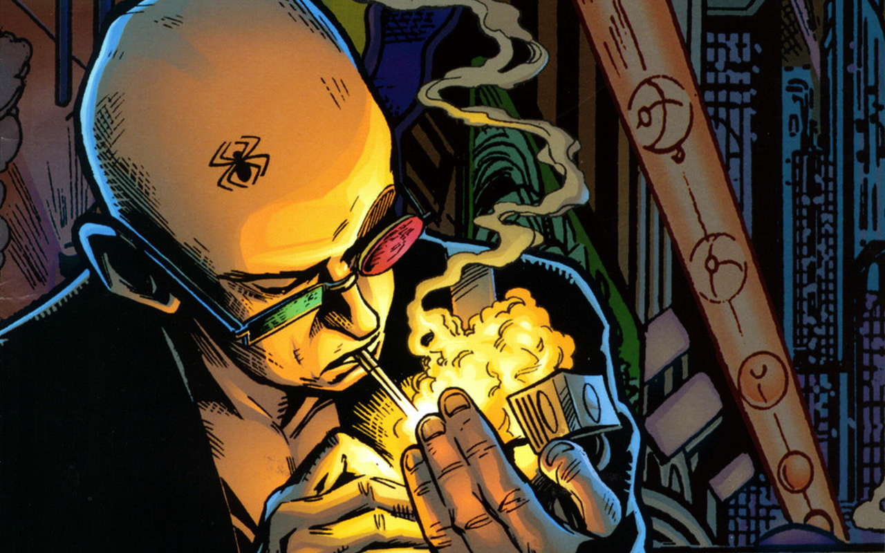 Spider Jerusalem lighting a cigarette HD Wallpaper