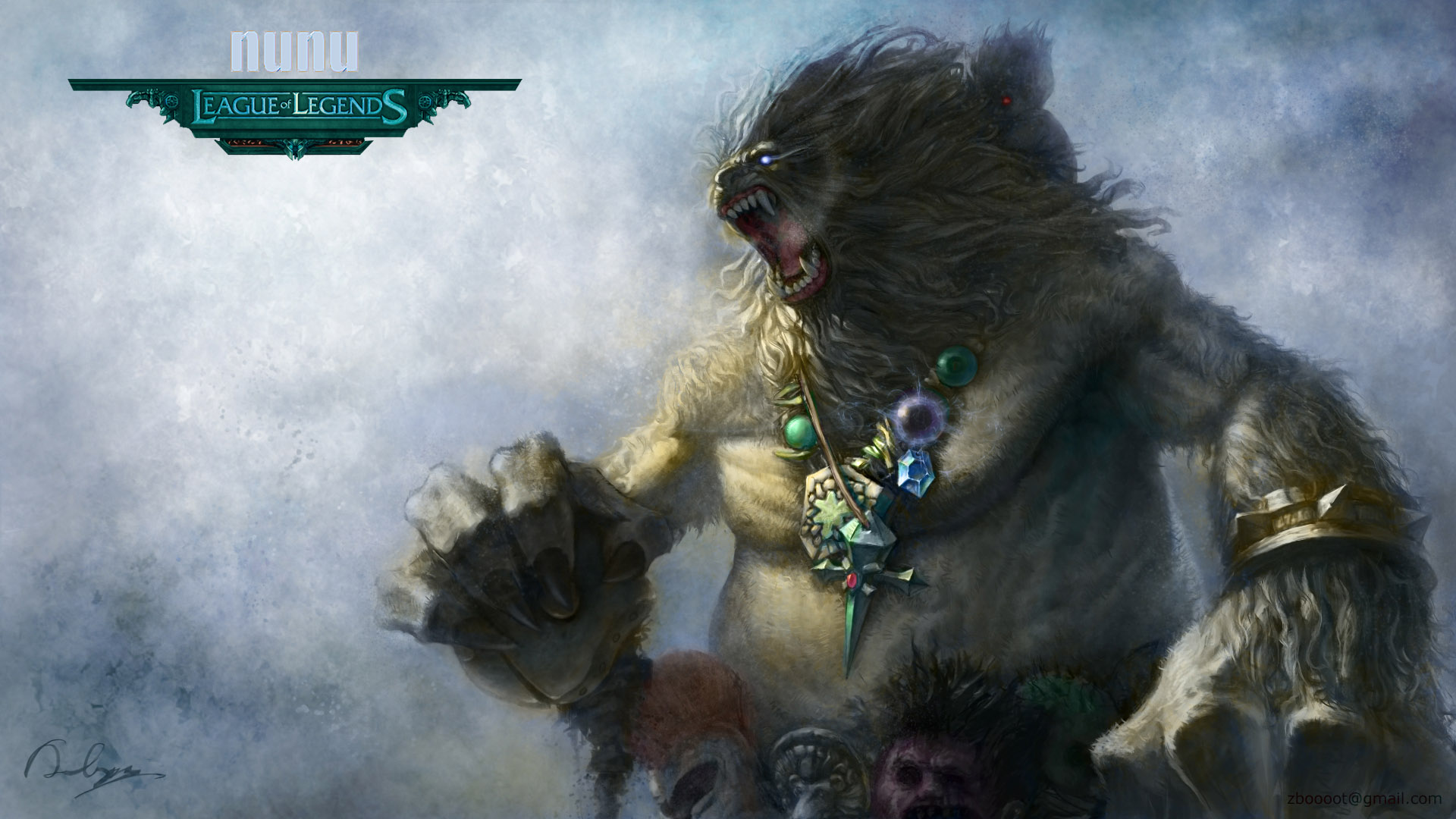 Nunu from League of Legends HD Wallpaper