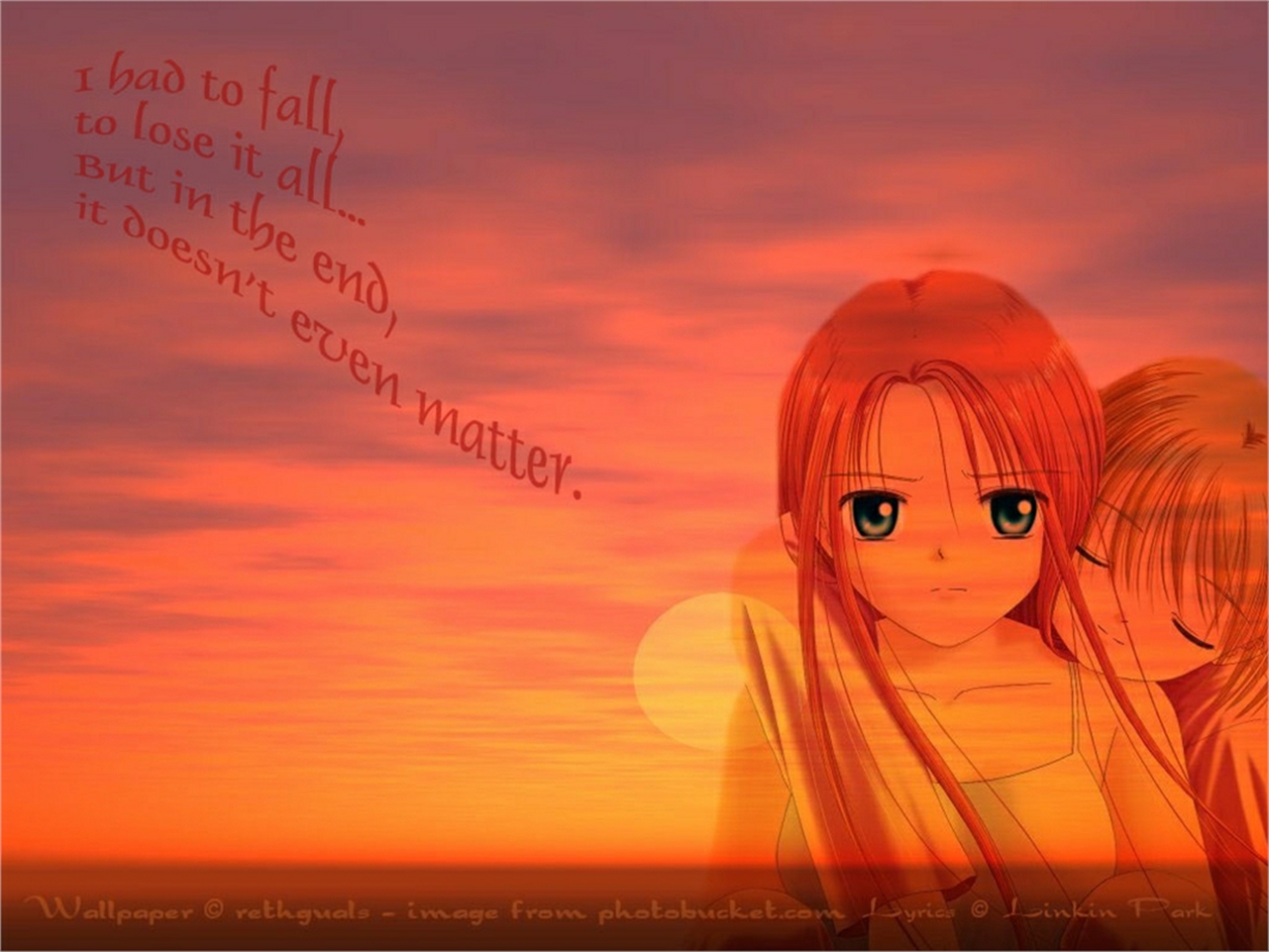 Haruko Kamio with text overlay HD Wallpaper