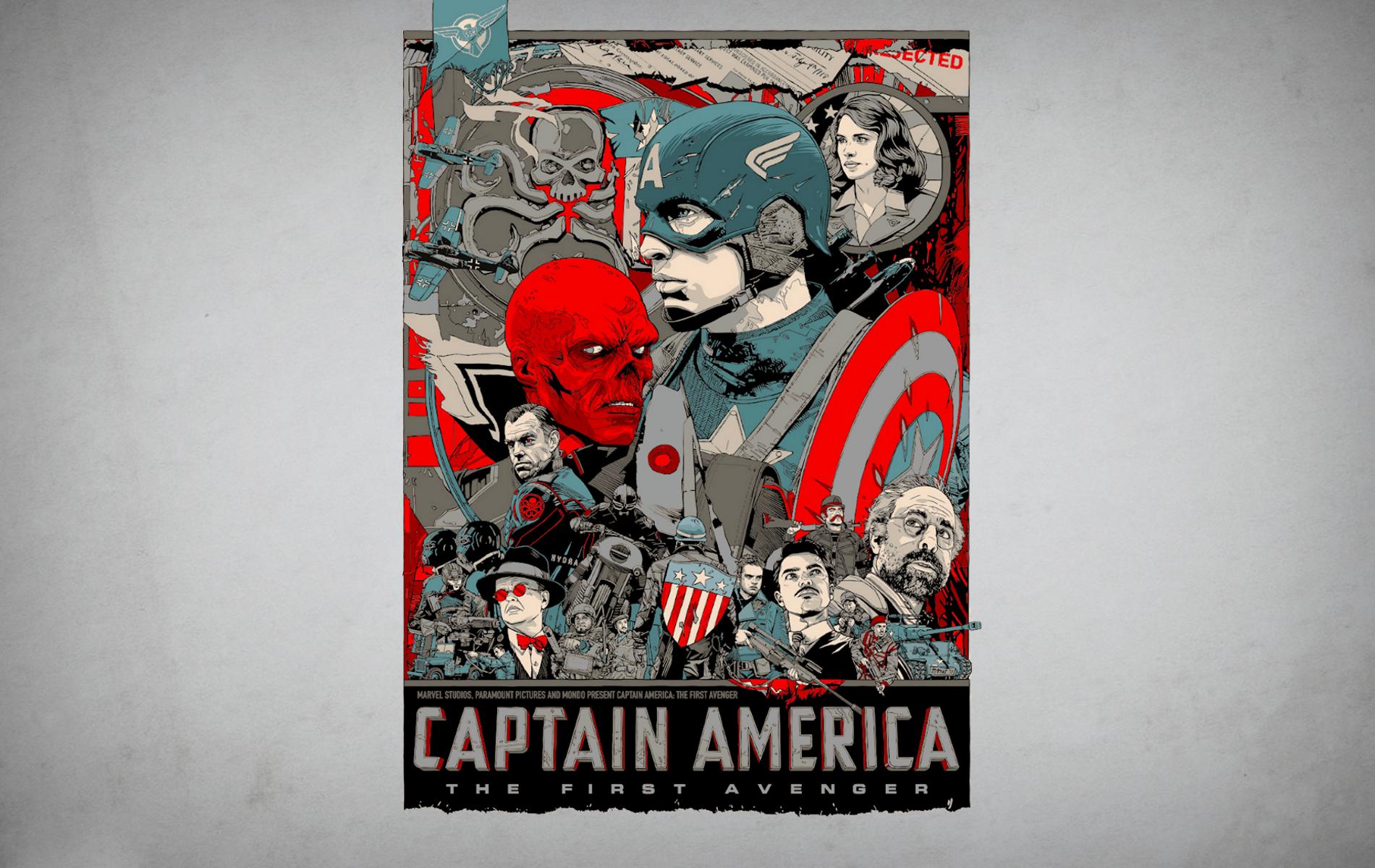 Captain America: The First Avenger movie poster HD Wallpaper