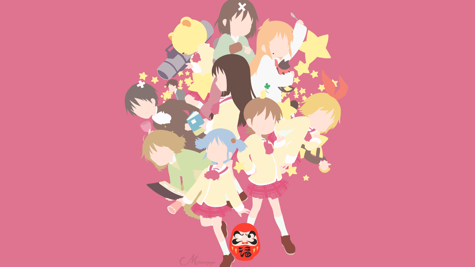 Mio Naganohara and friends from K-On! HD Wallpaper
