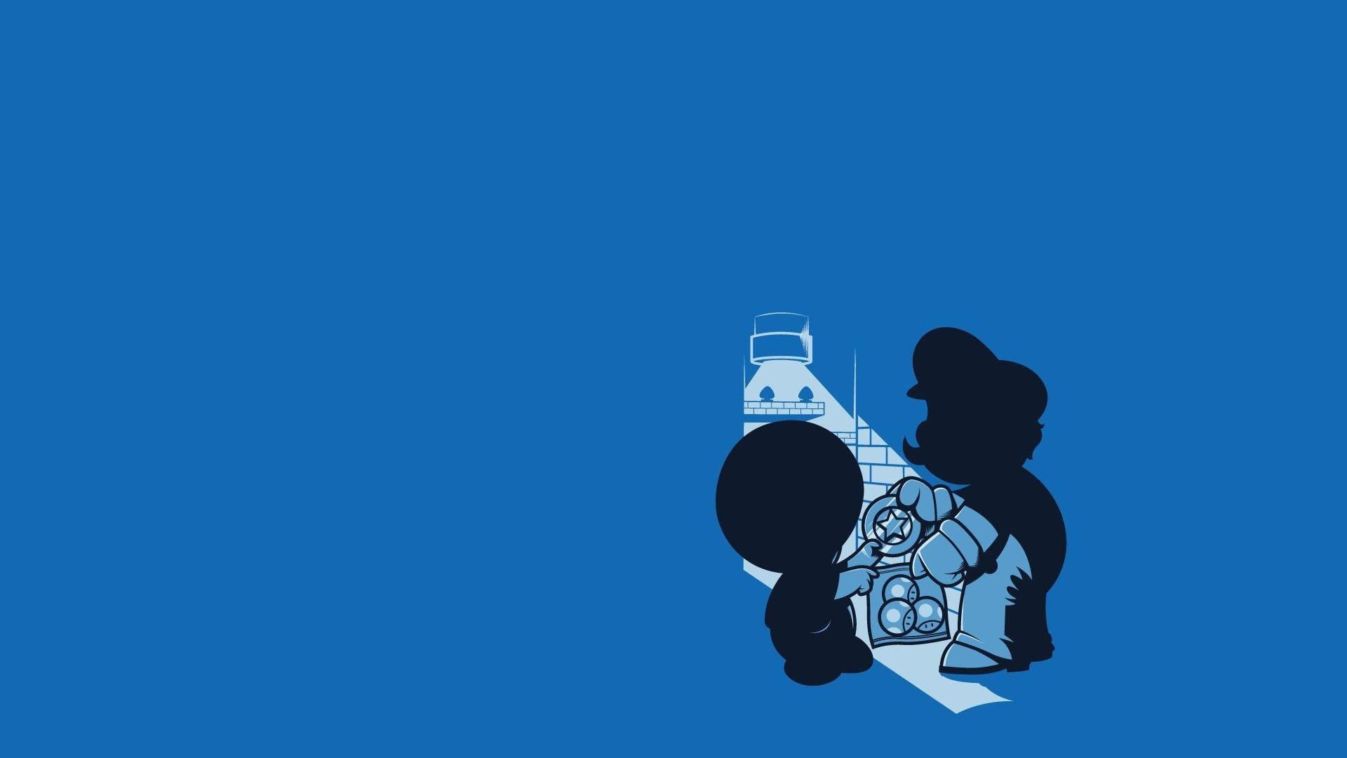 Toad from Super Mario holding a Super Star HD Wallpaper