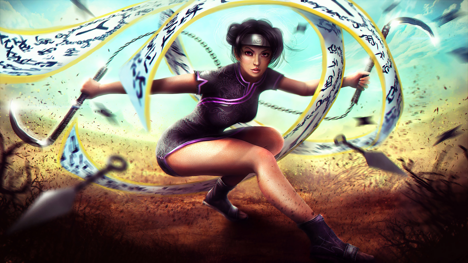 Tenten from Naruto HD Wallpaper