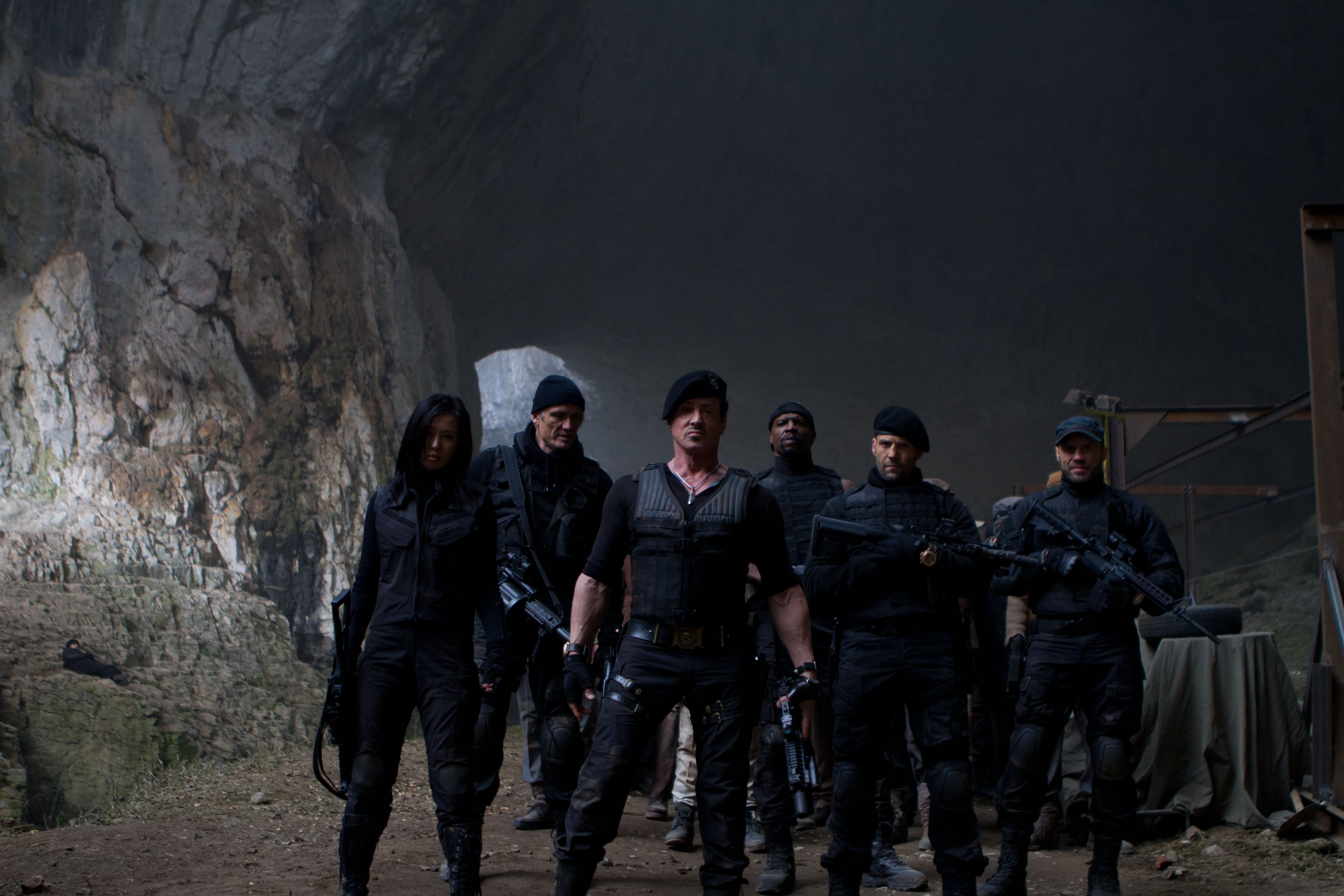 The Expendables in a cave HD Wallpaper