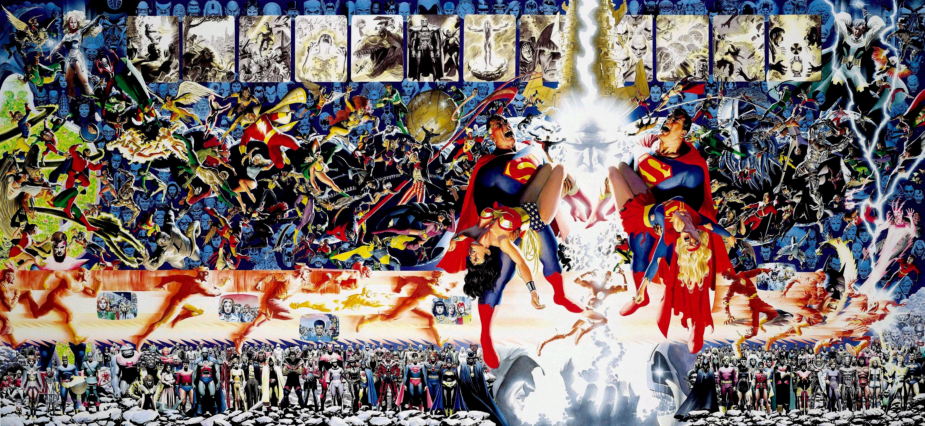 DC Comics Heroes and Villains HD Wallpaper