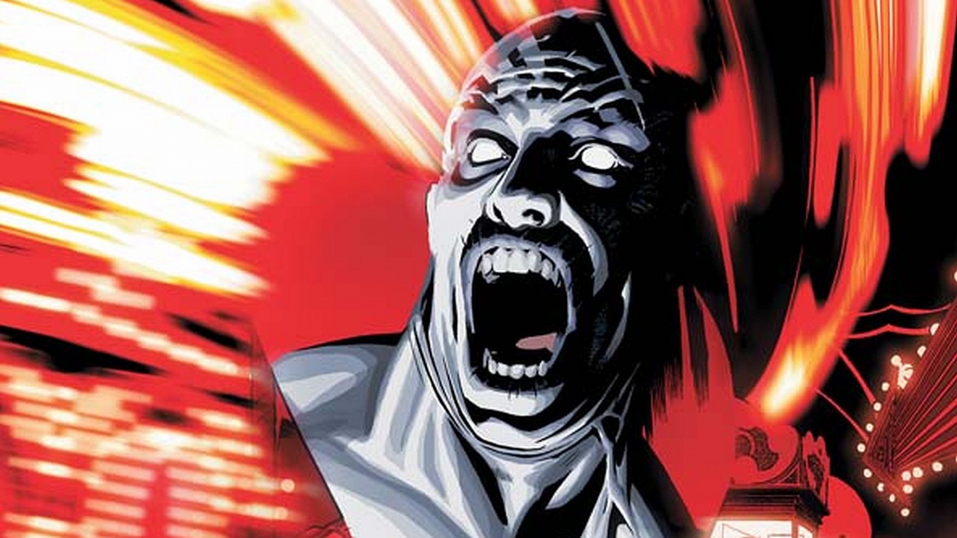 Deadman screaming with red energy blasts HD Wallpaper