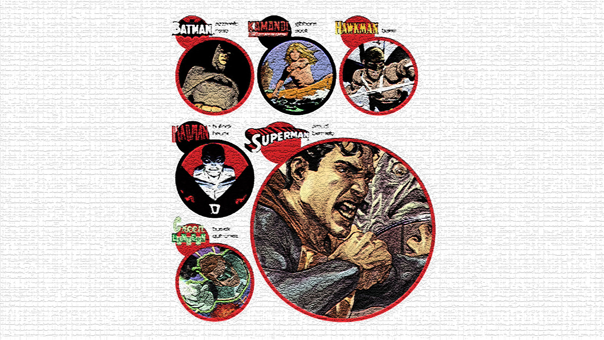 DC Comics Characters Collage HD Wallpaper