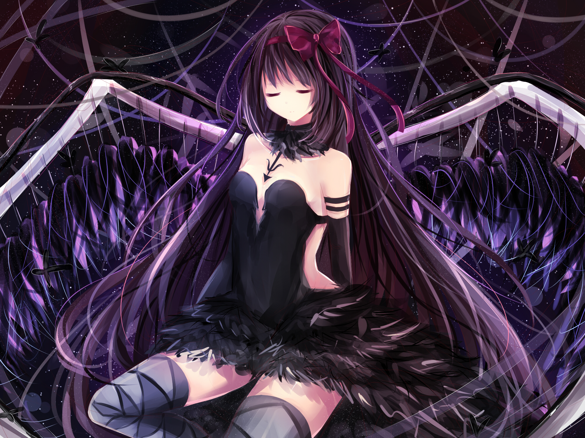 Homura Akuma from Madoka Magica HD Wallpaper